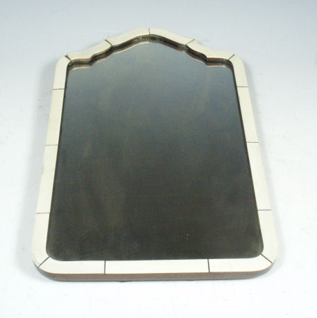 An early 20th century ivory veneered toilet mirror