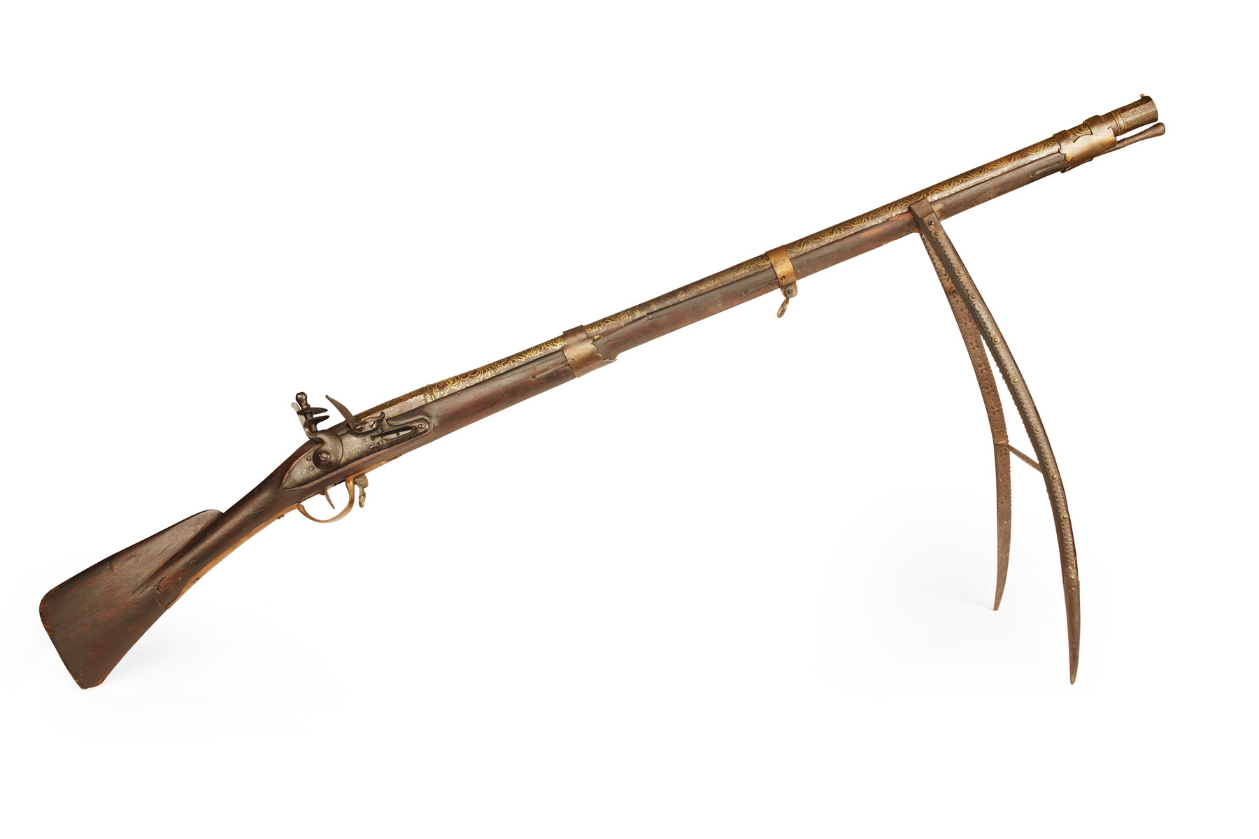 RARE INDIAN FLINTLOCK GUN