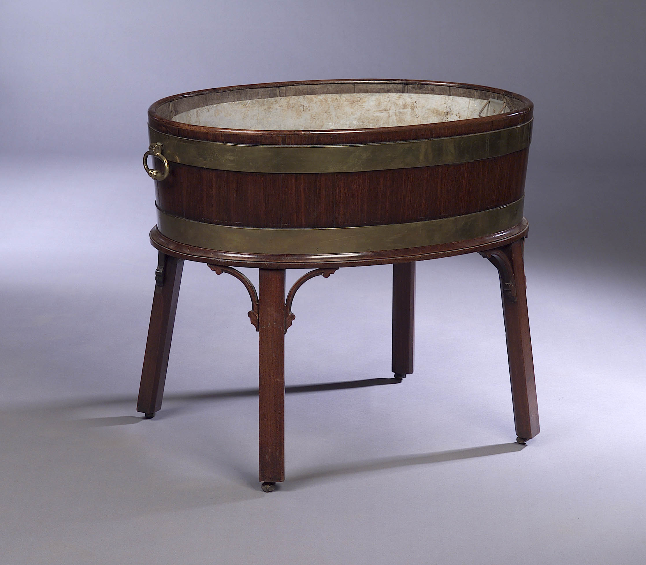 A George III mahogany wine cooler