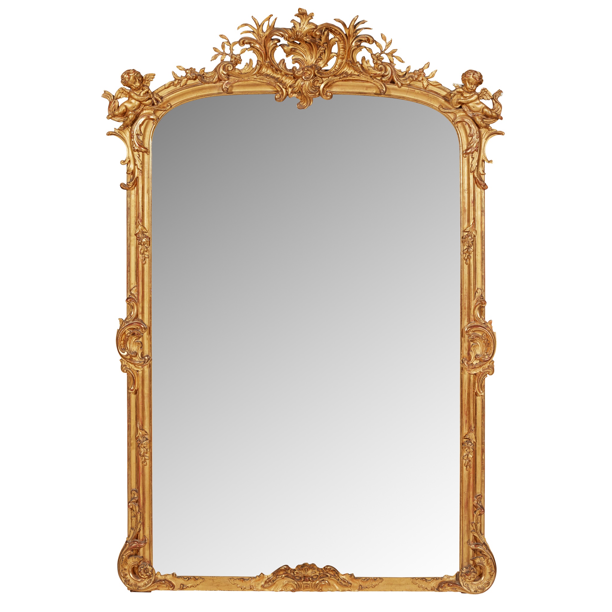 VICTORIAN GILTWOOD OVERMANTEL MIRROR