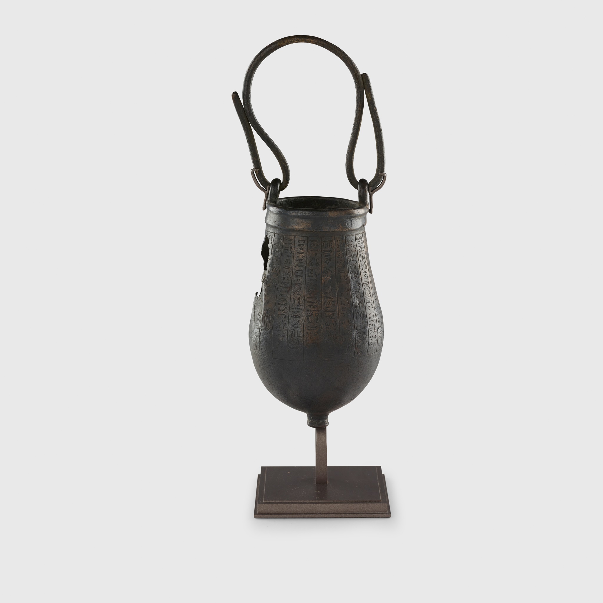 ANCIENT EGYPTIAN BRONZE SITULA