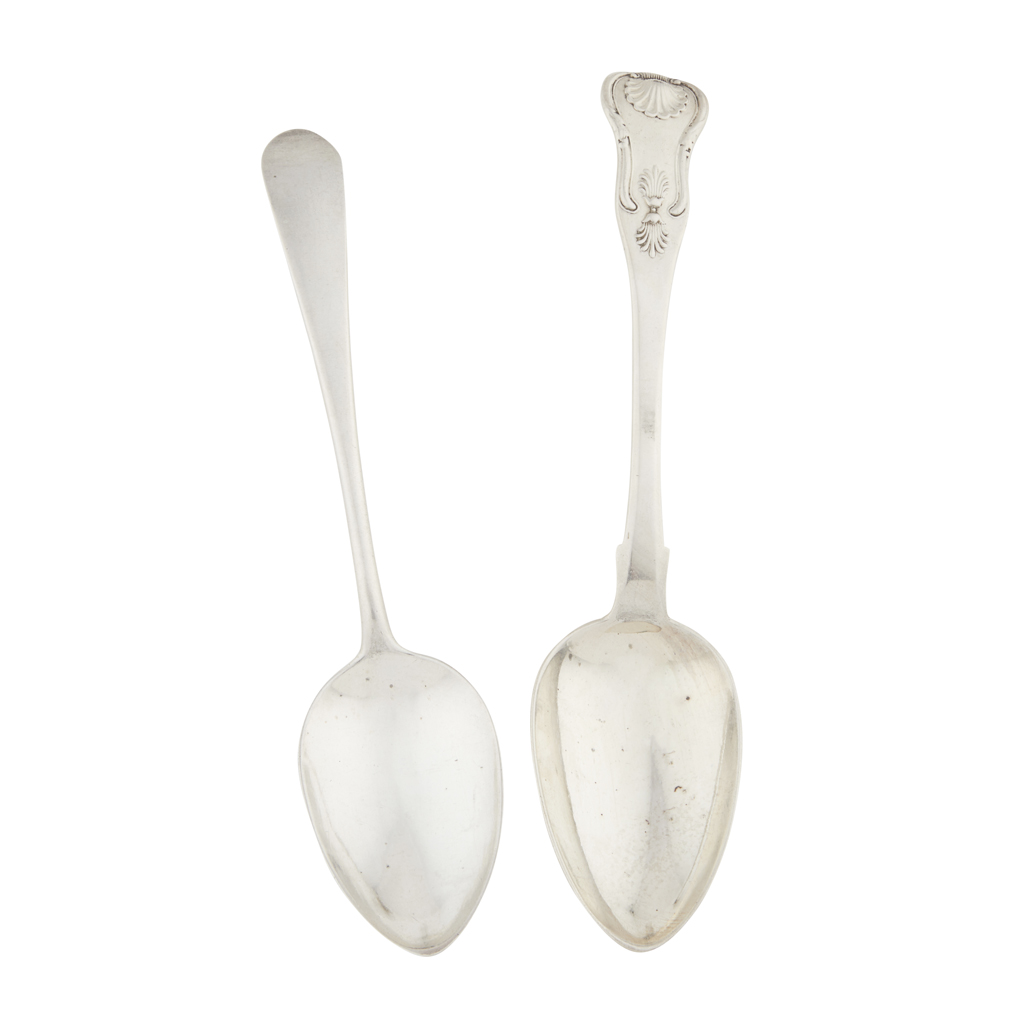 INVERNESS- A SET OF FOUR SINGLE STRUCK SCOTTISH PROVINCIAL TABLESPOONS
