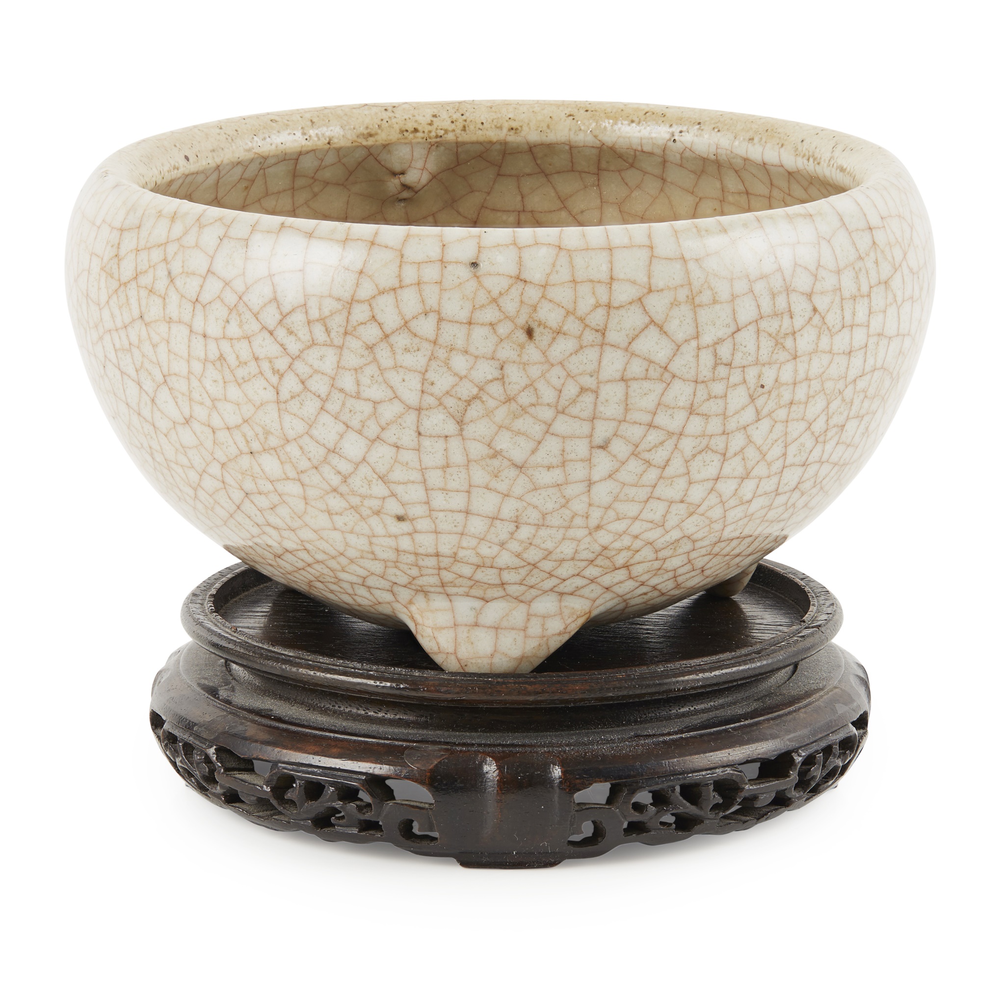 GE-TYPE CRACKLE-GLAZED CENSER