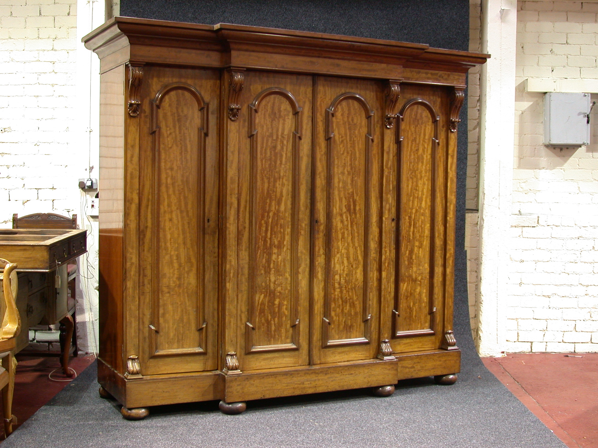 A mahogany framed five piece parlour suite,