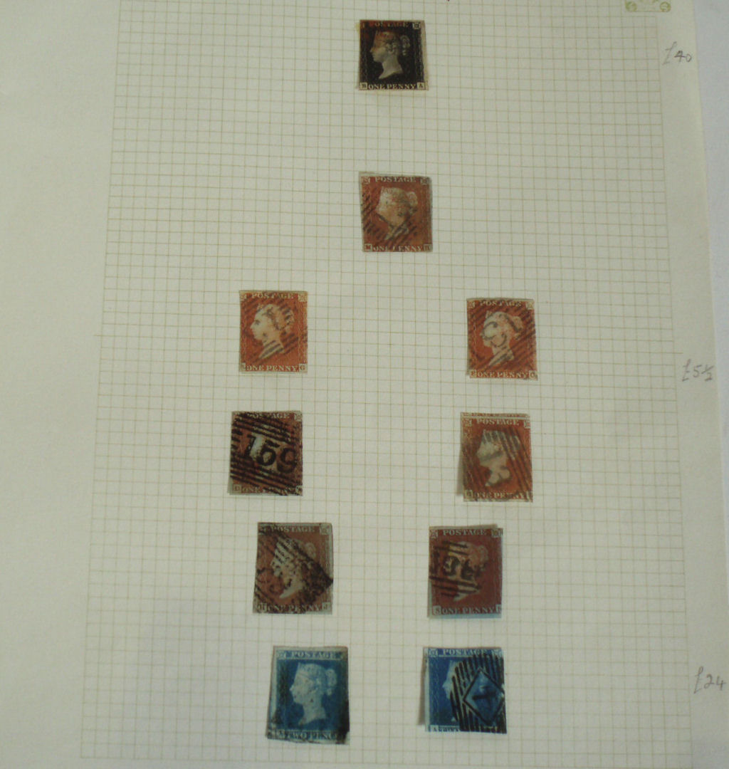 A collection of world stamps