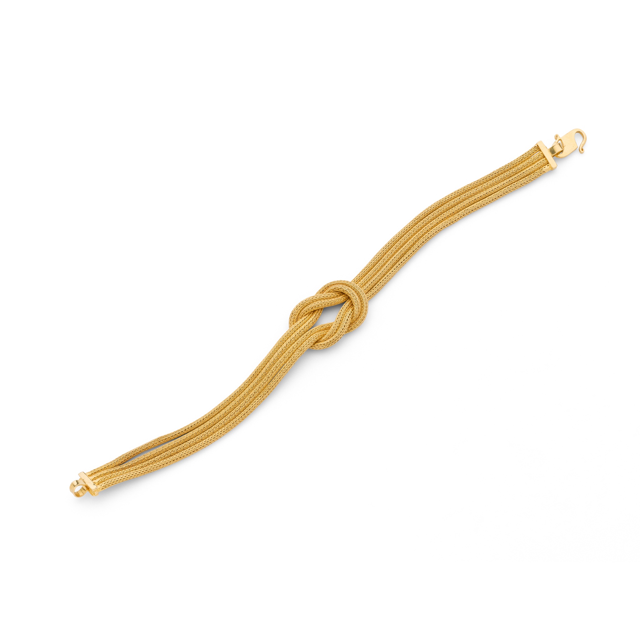 A woven-link bracelet