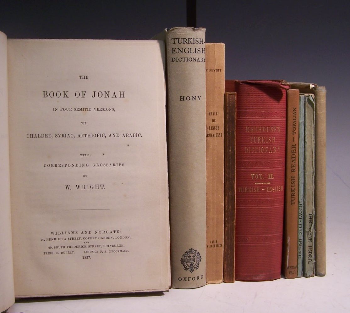 Oriental languages, grammars, dictionaries.