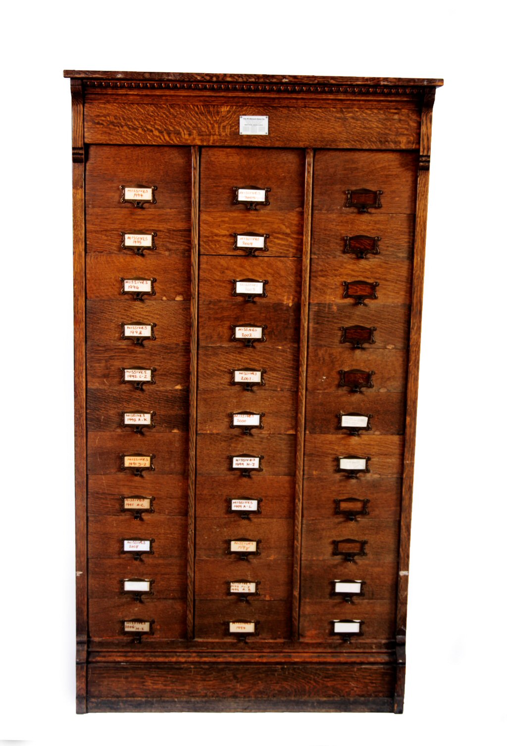 AMERICAN OAK FILING CABINET