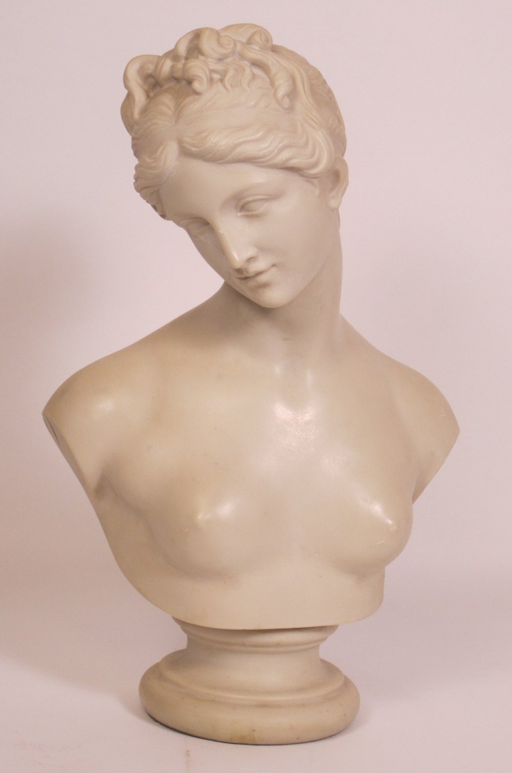 MARBLE BUST OF A CLASSICAL FEMALE