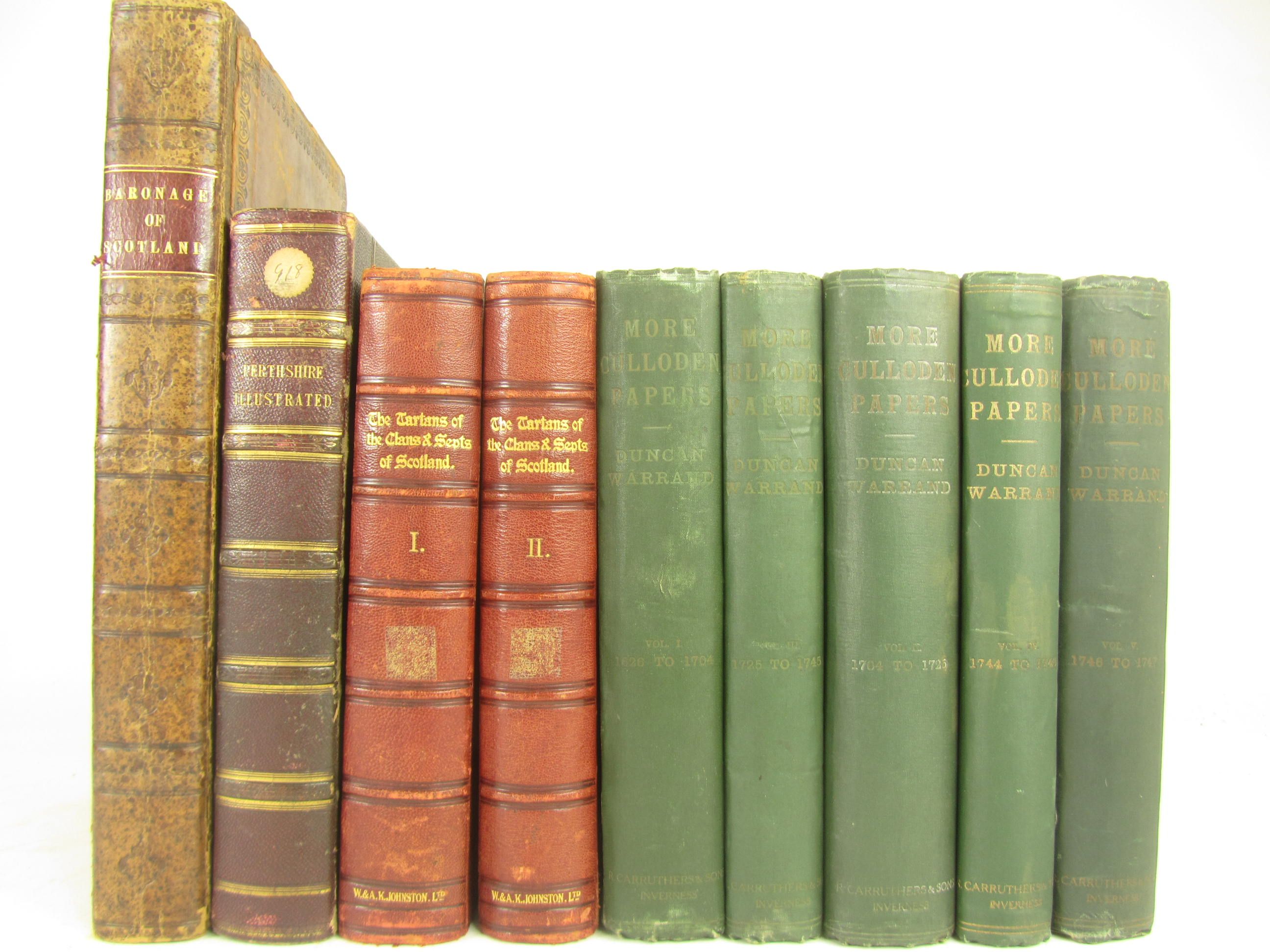 Scottish history, a collection of 9 volumes including Douglas, Sir Robert