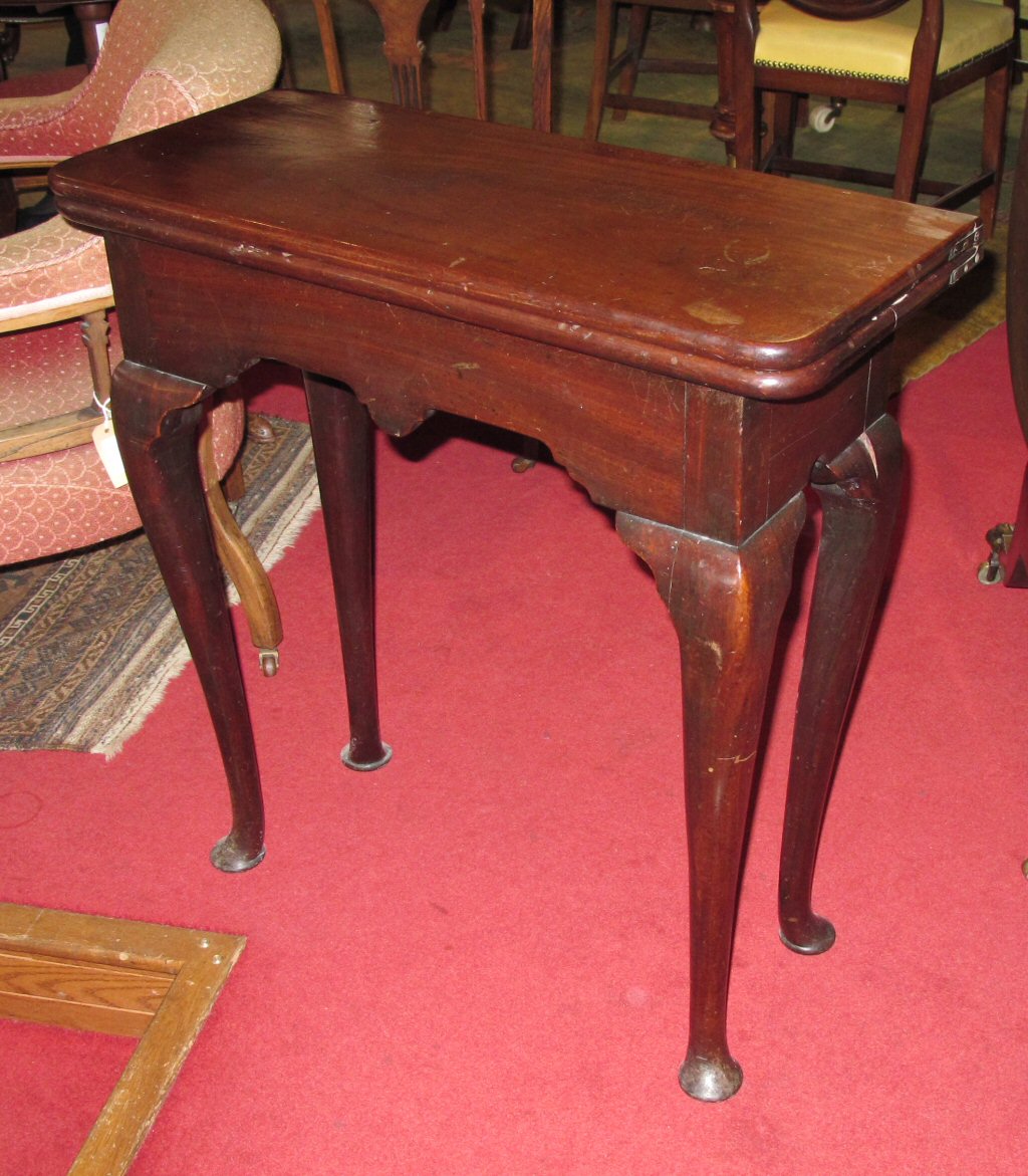 A George II mahogany tea table