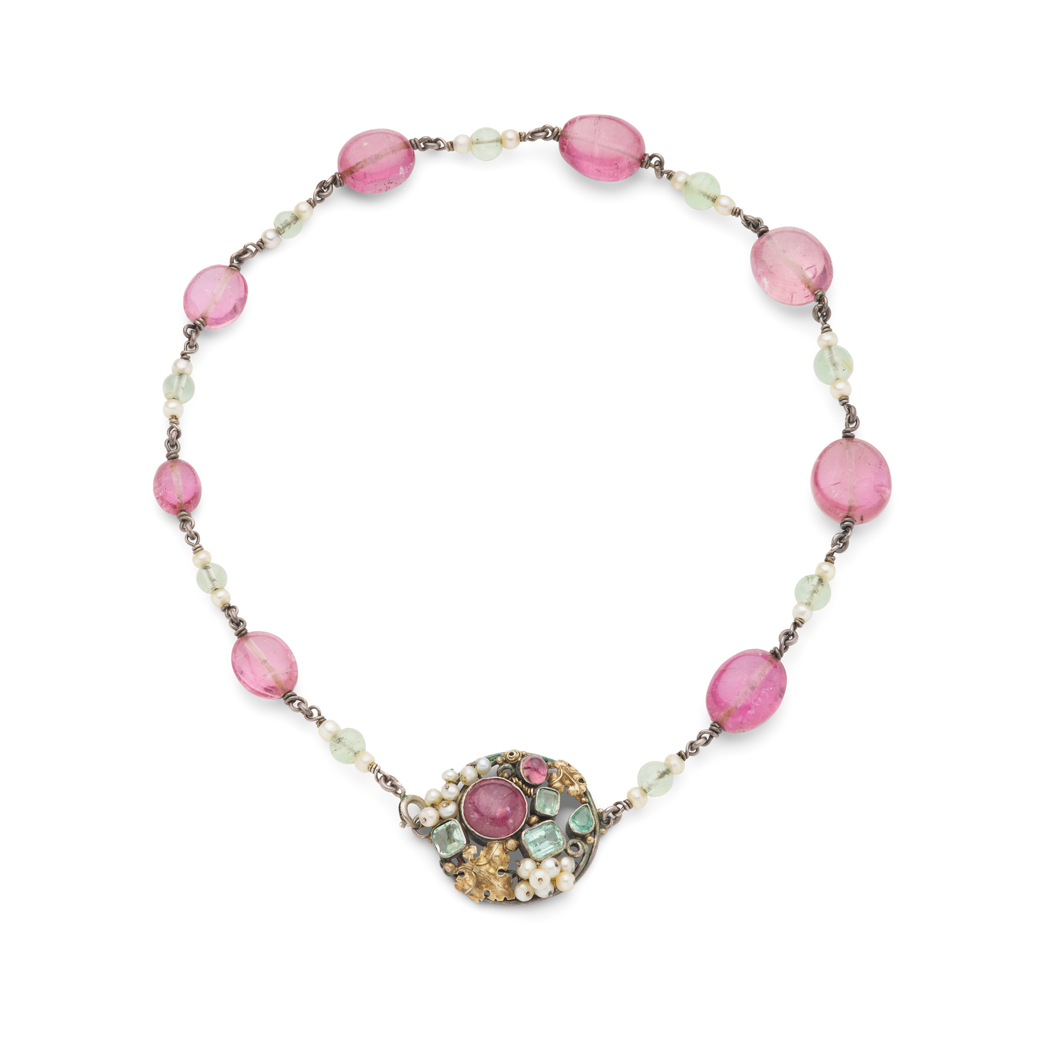 Dorrie Nossiter (Attributed): A gem-set necklace