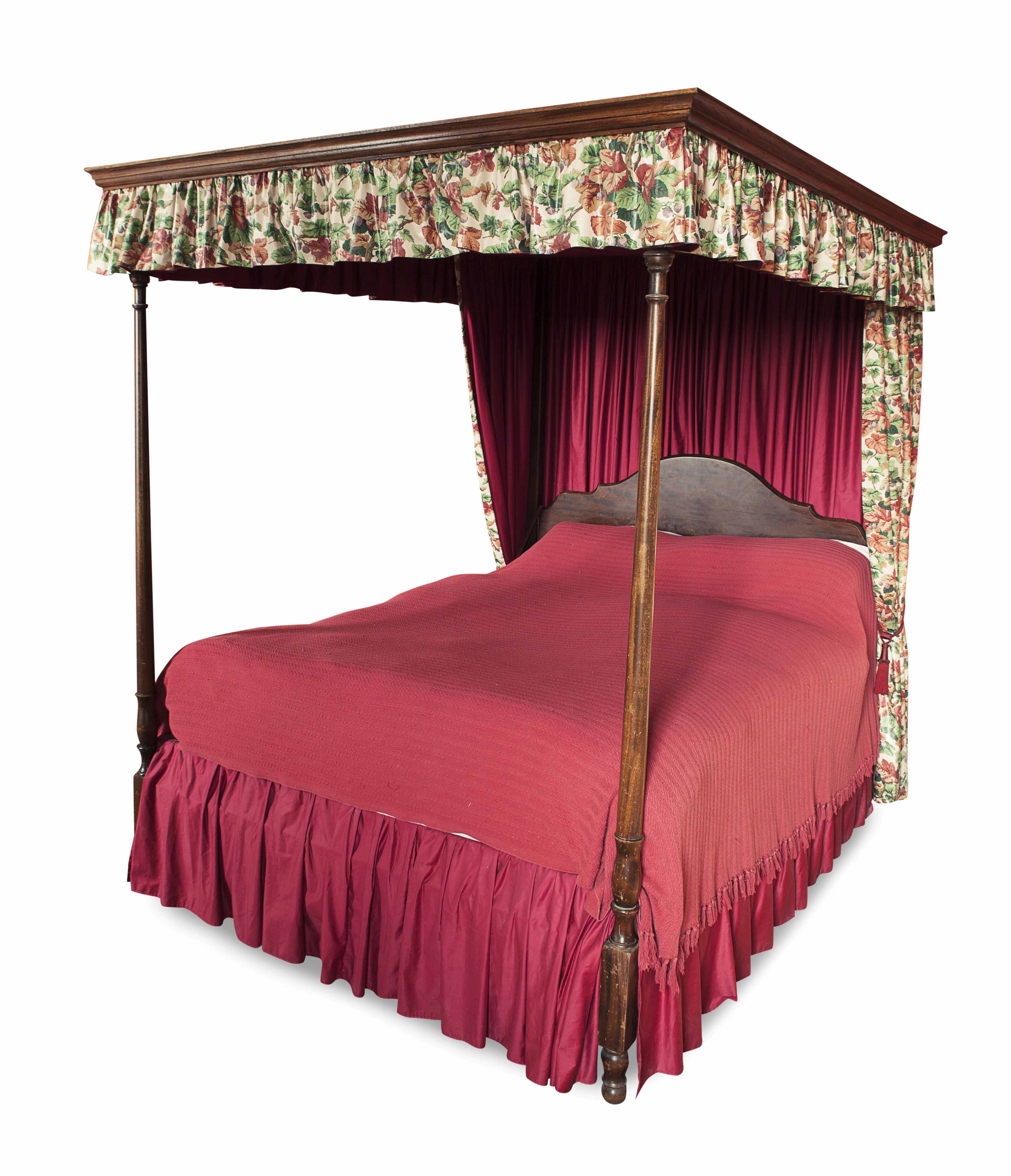 GEORGE III MAHOGANY FOUR POSTER BED