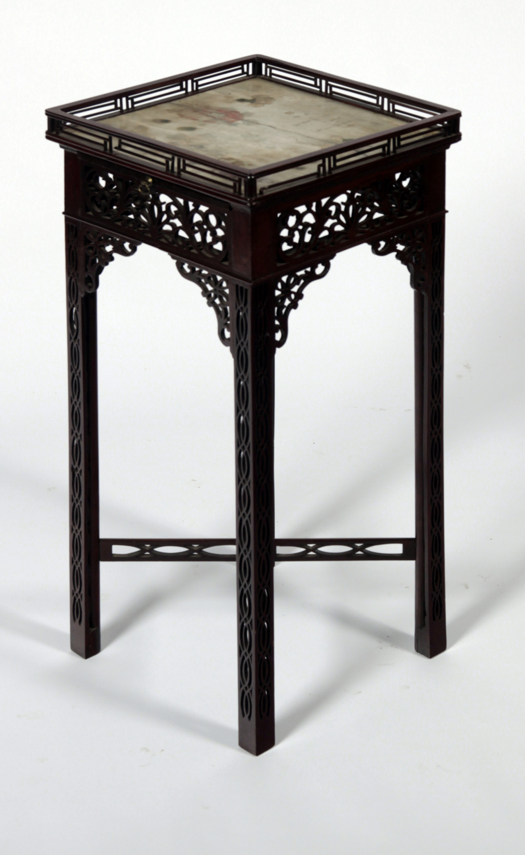CHINESE EXPORT HARDWOOD URN TABLE