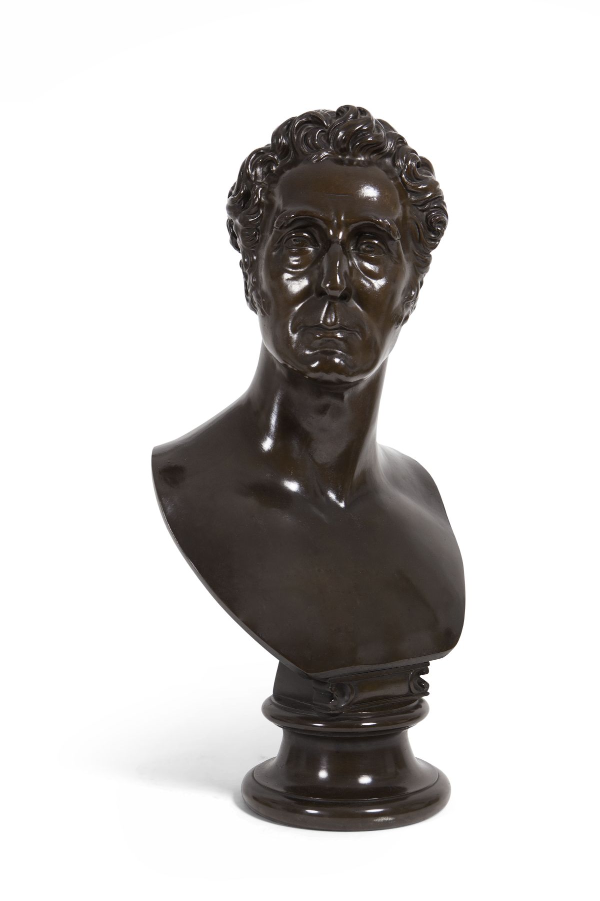BRONZE BUST OF ARTHUR WELLESLY, THE DUKE OF WELLINGTON