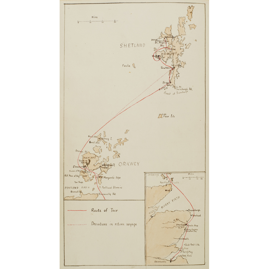 Manuscript account of a voyage to Shetland, 1902