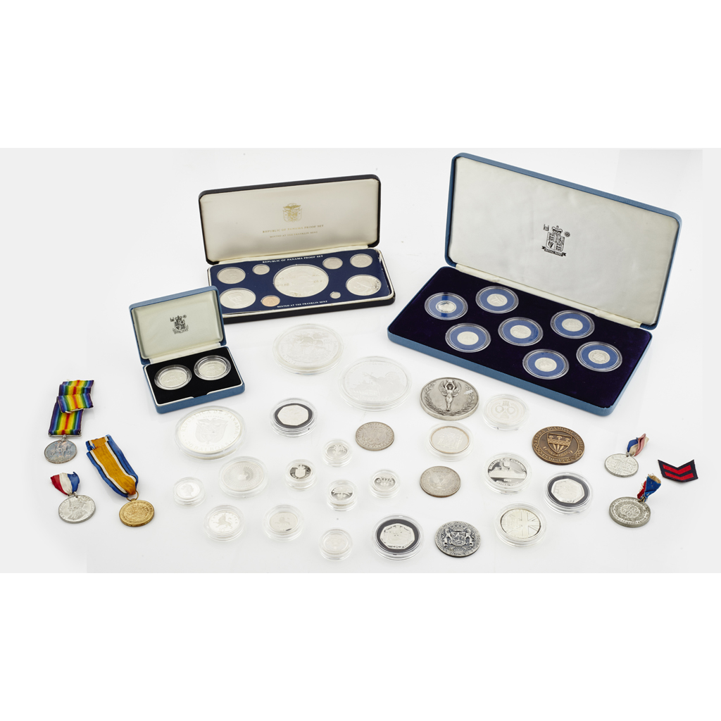 VARIOUS - A large group of modern proof silver coins