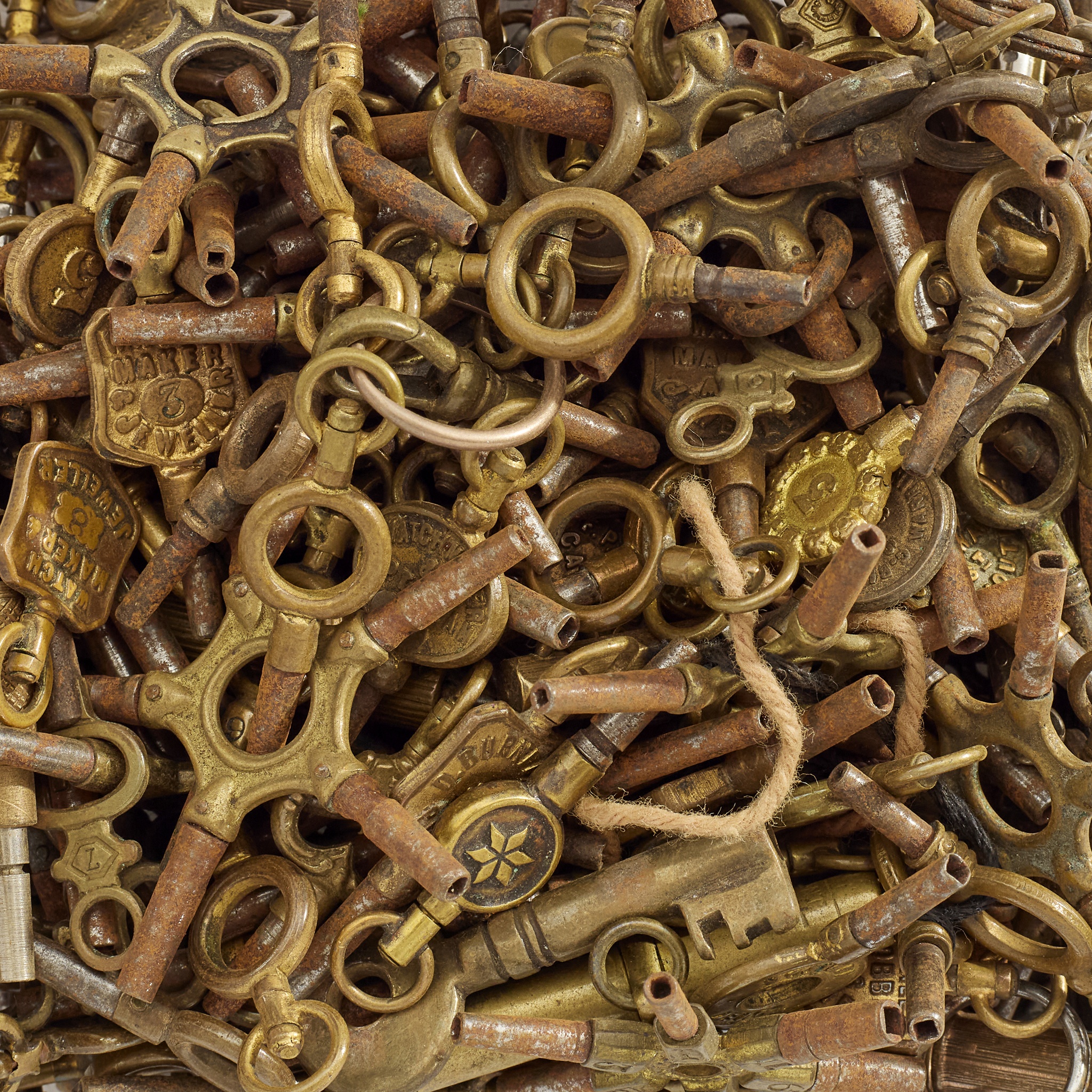 A large collection of watch keys