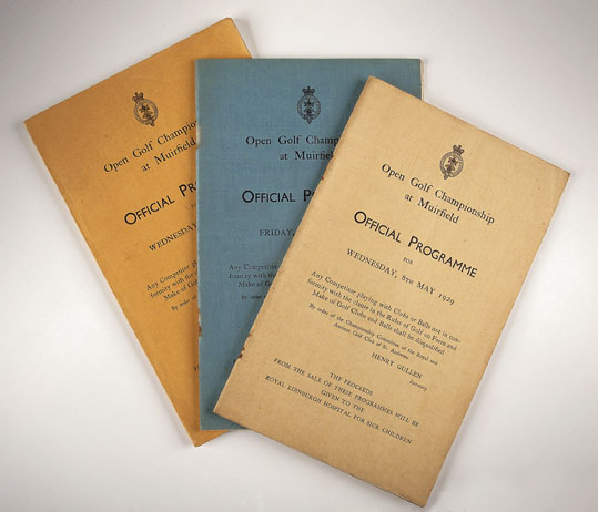 An Open Golf Championship at Muirfield Official Programme,