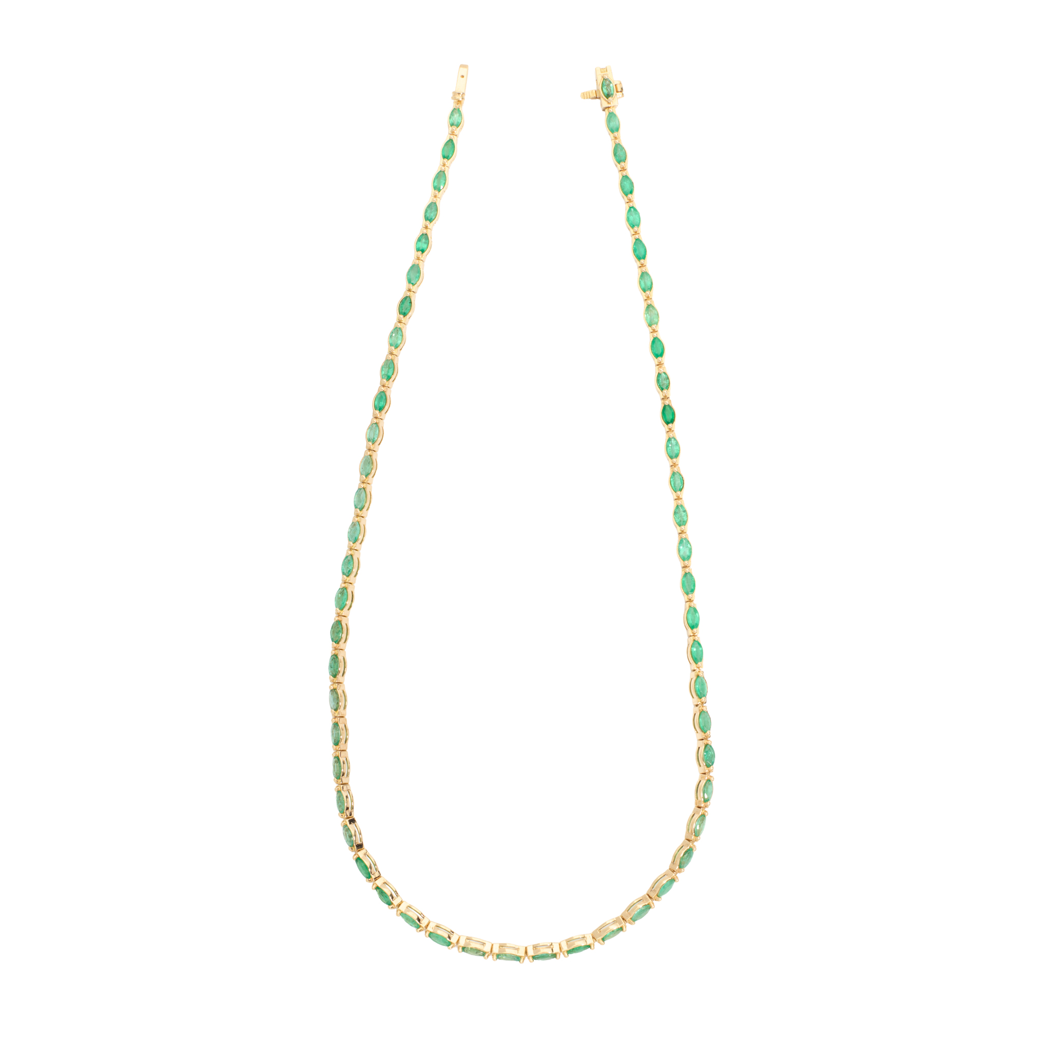 An emerald necklace
