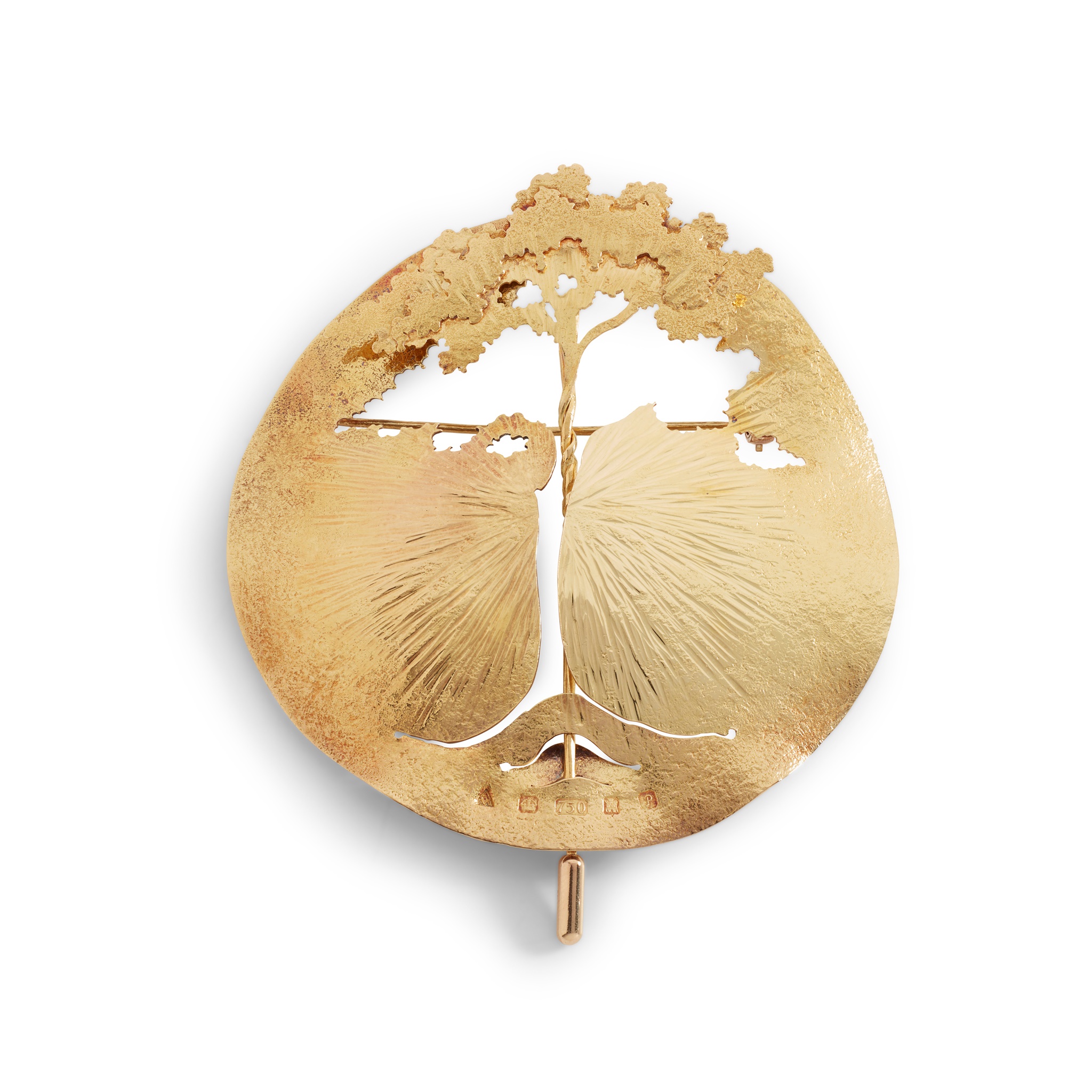 An 18ct gold brooch, by Malcolm Appleby