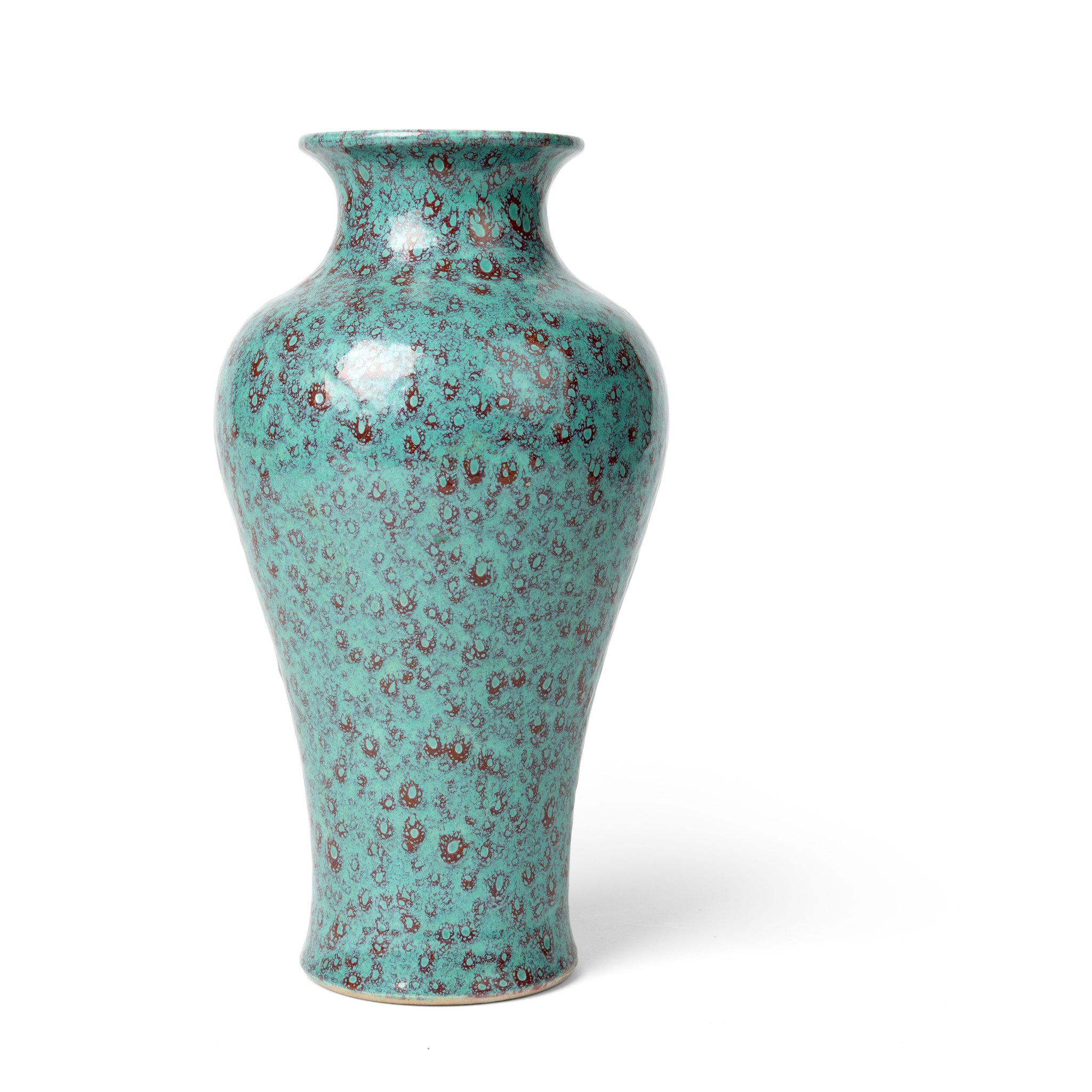 CHINESE ROBIN'S EGG-GLAZED VASE
