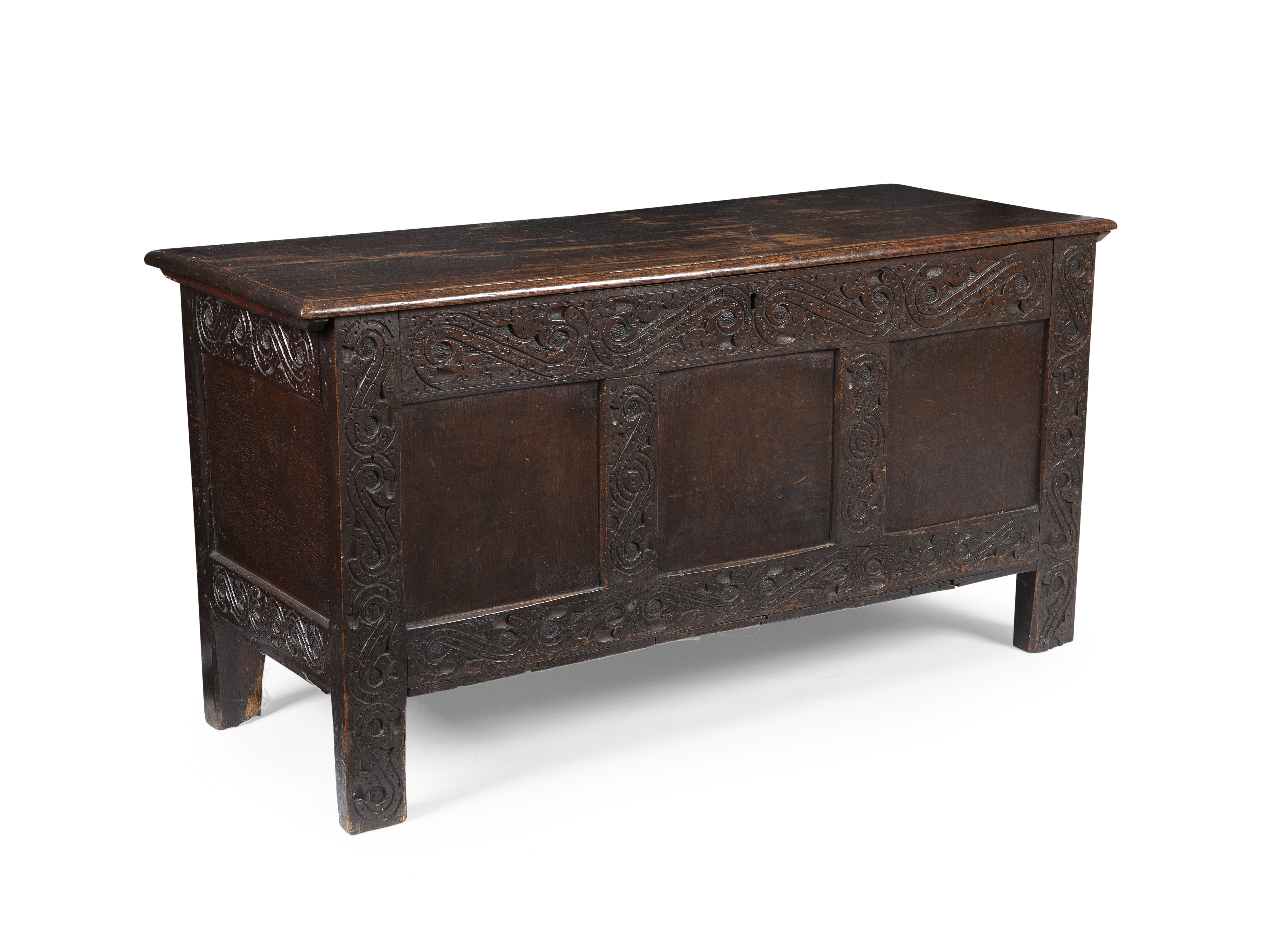 CHARLES II OAK COFFER