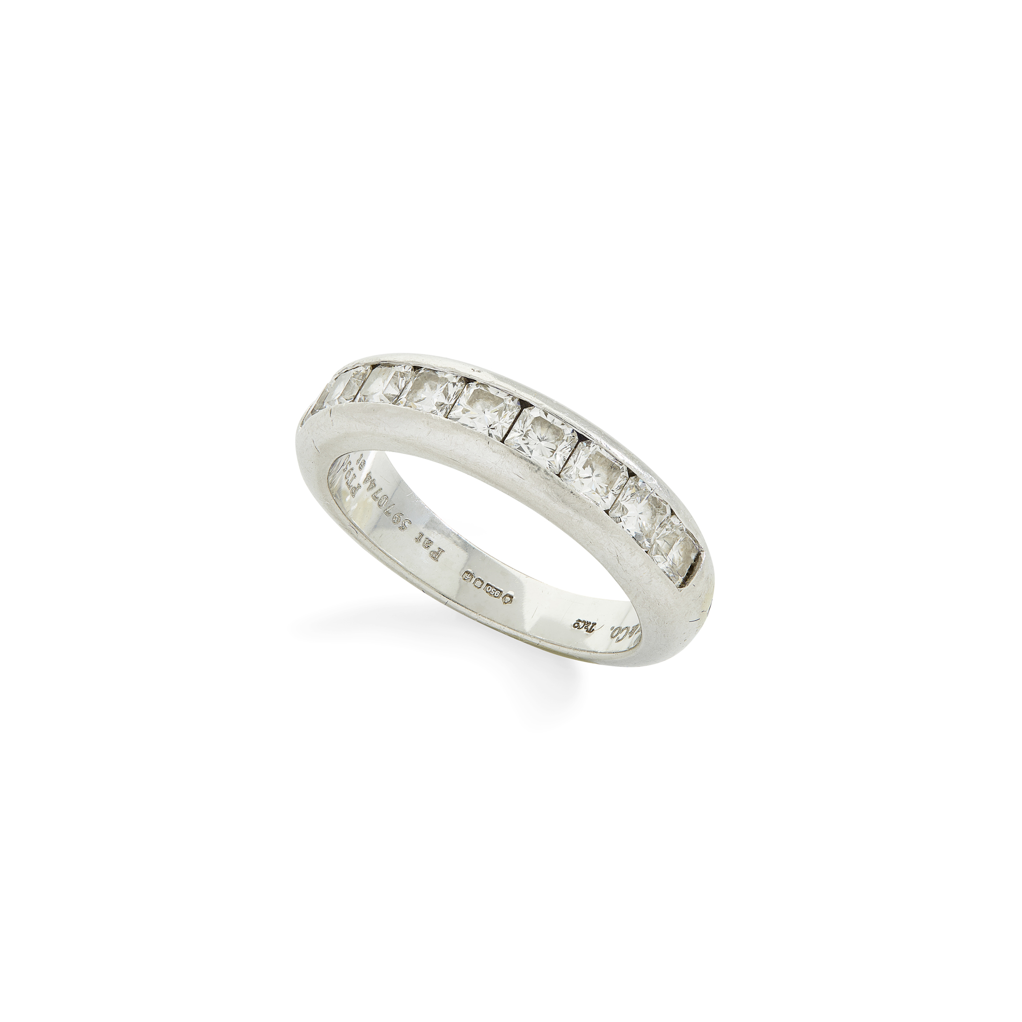 Tiffany & Co.: A platinum diamond half-eternity ring