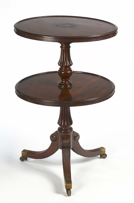 A Regency period mahogany dumb waiter