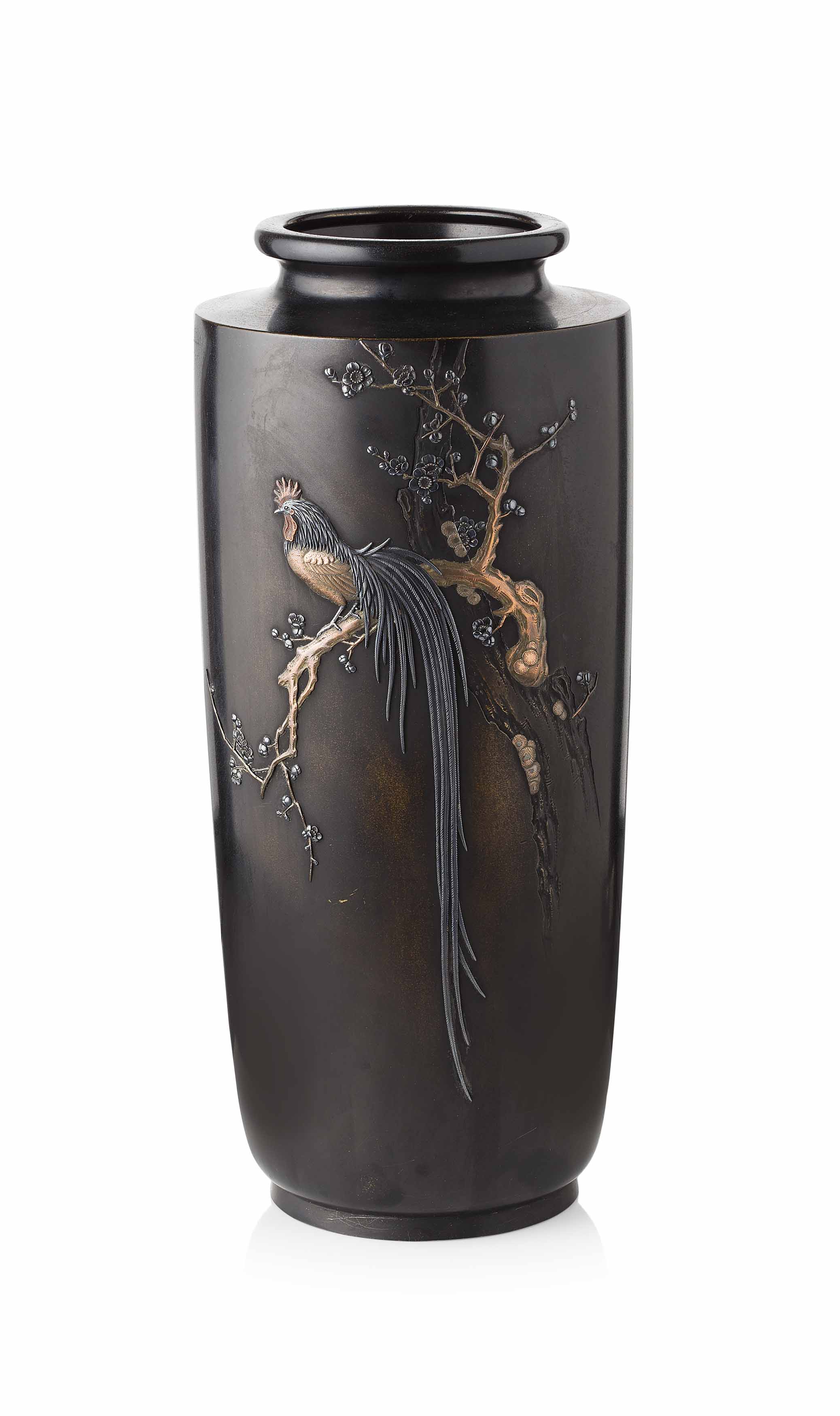 JAPANESE BRONZE VASE