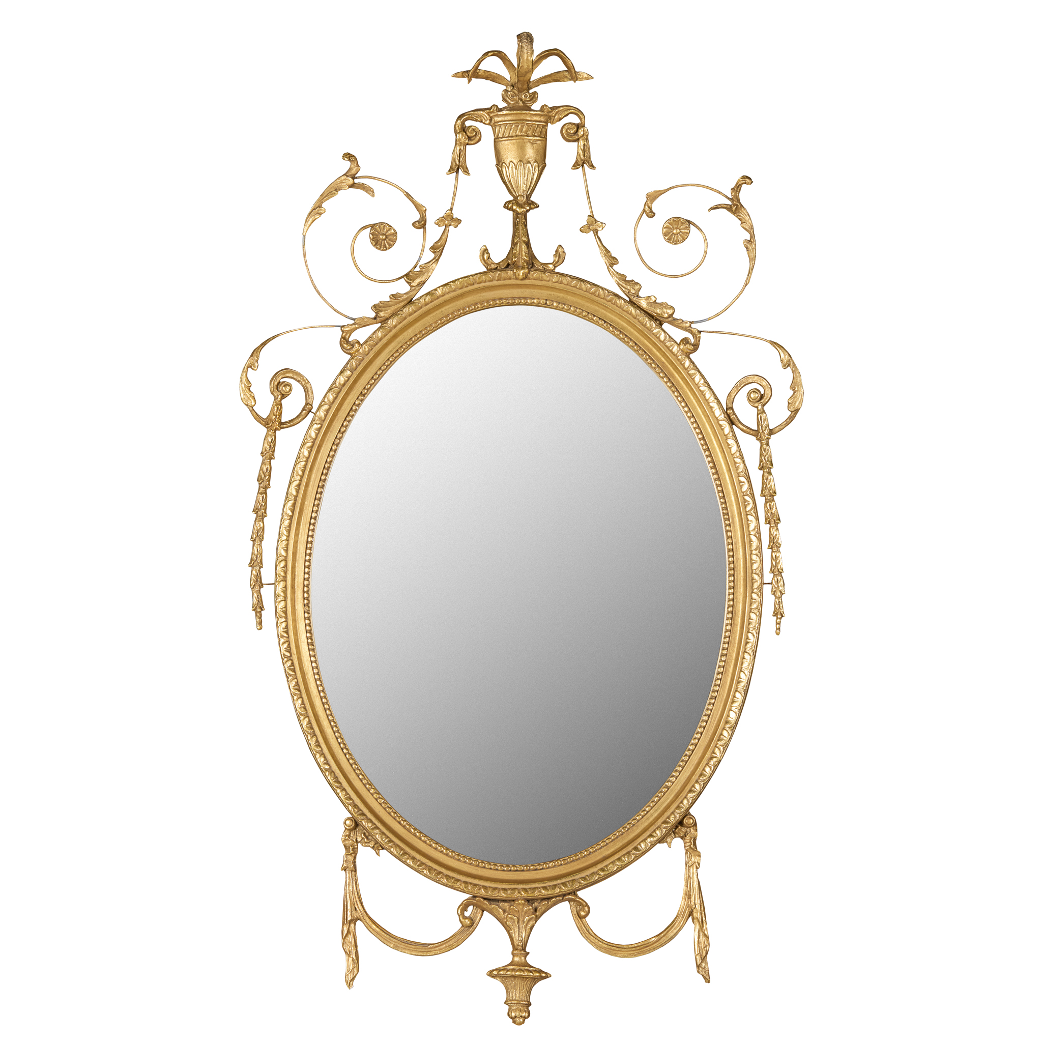 GEORGE III STYLE GILT GESSO MIRROR