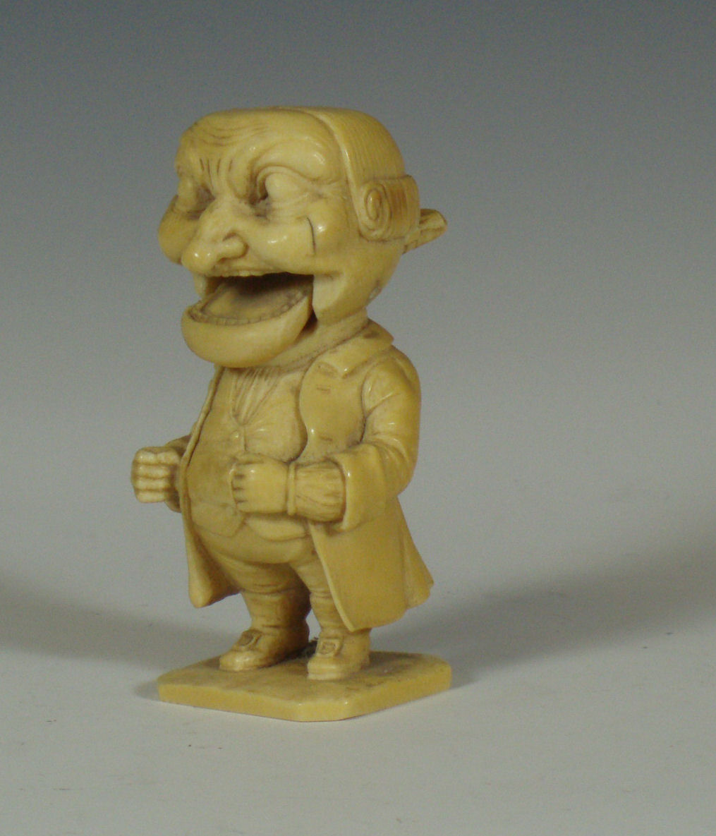 A 19th century Continental ivory figure of a man