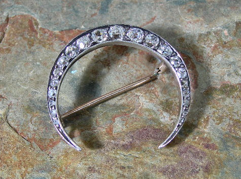 A Victorian diamond set brooch,