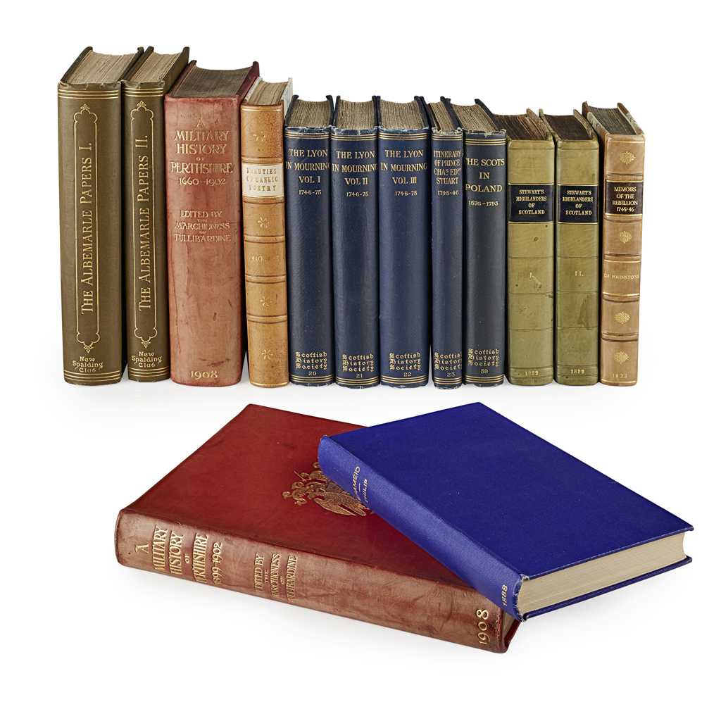 14 books on Scotland, comprising De Johnstone, Chevalier