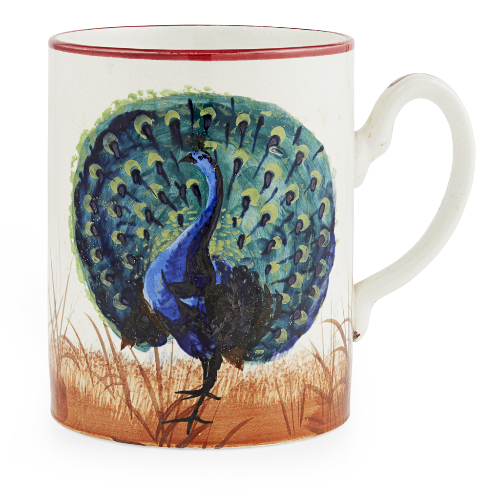 A LARGE WEMYSS WARE MUG