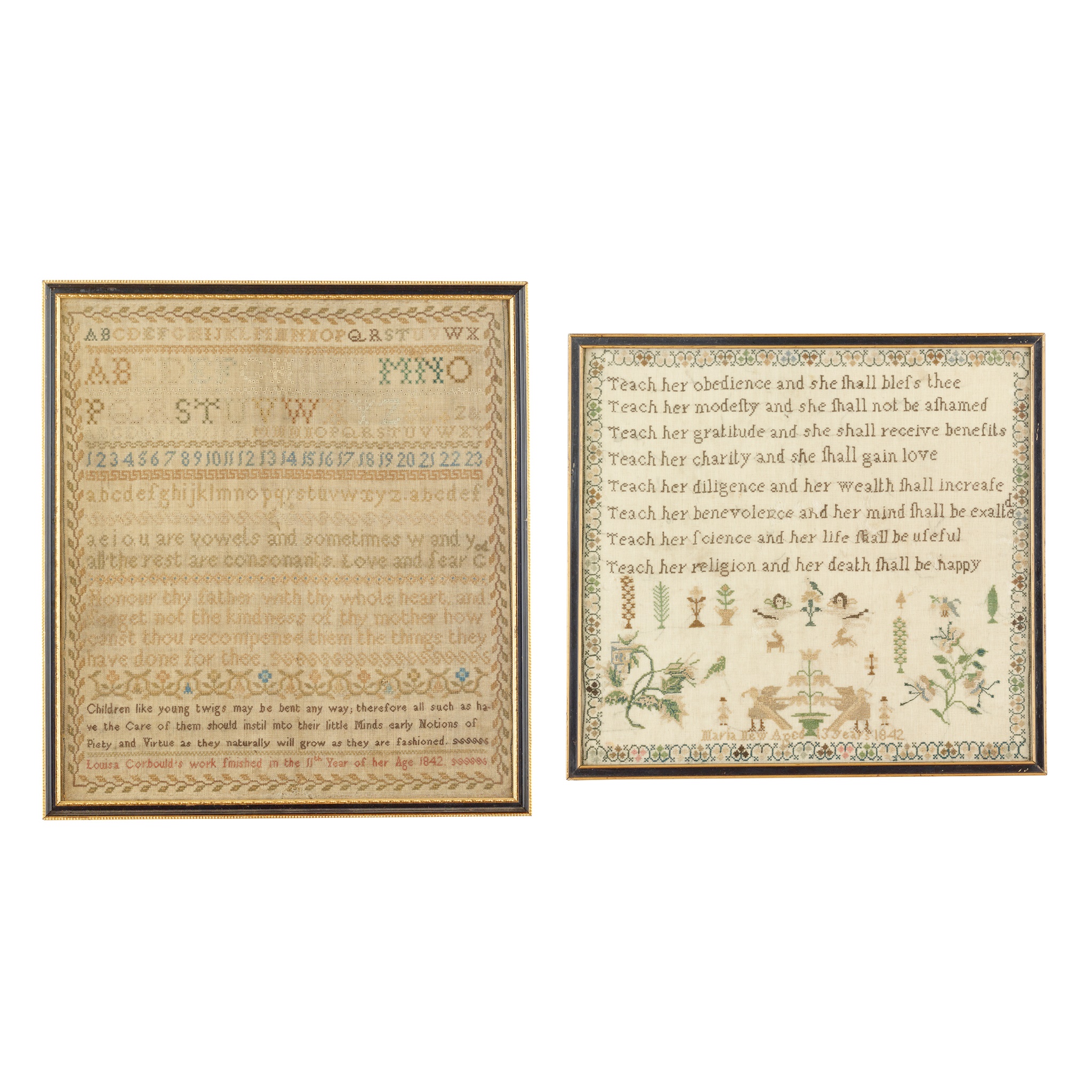 TWO EARLY VICTORIAN VERSE SAMPLERS