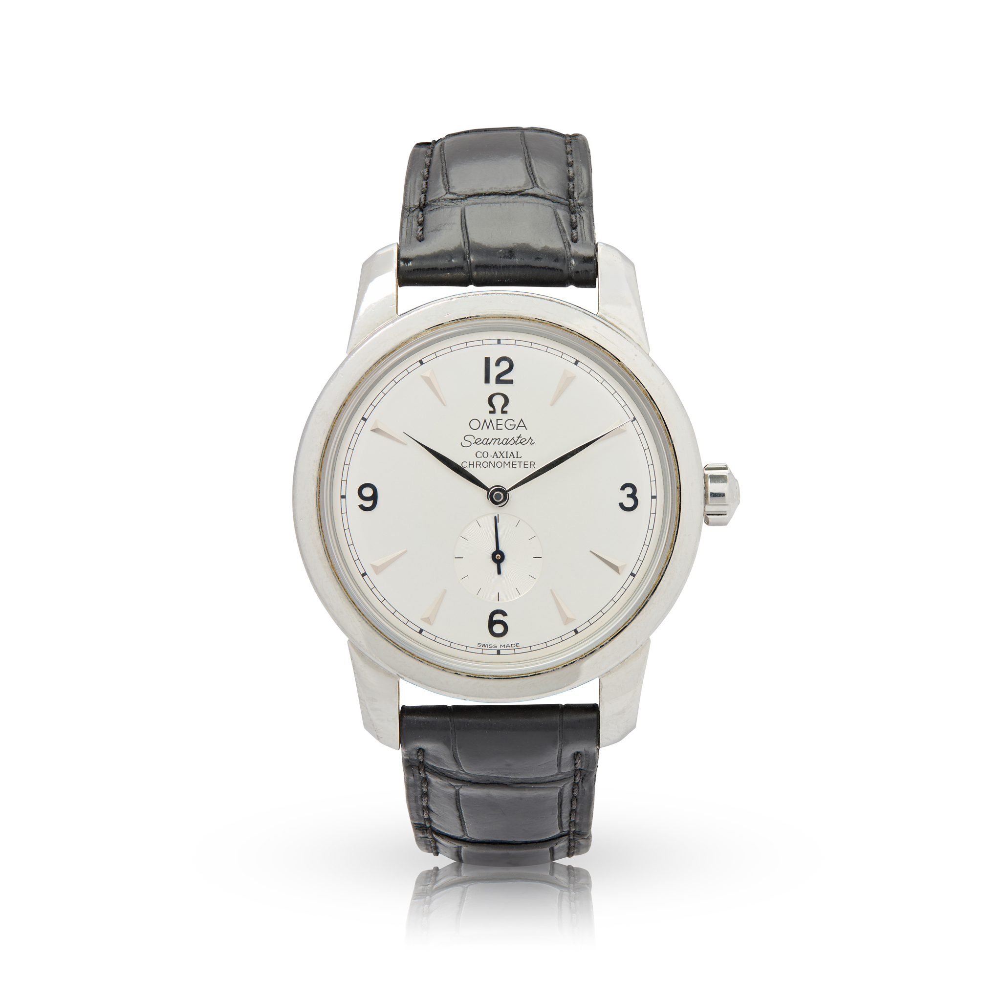 Omega. A limited-edition stainless steel and yellow gold automatic wristwatch