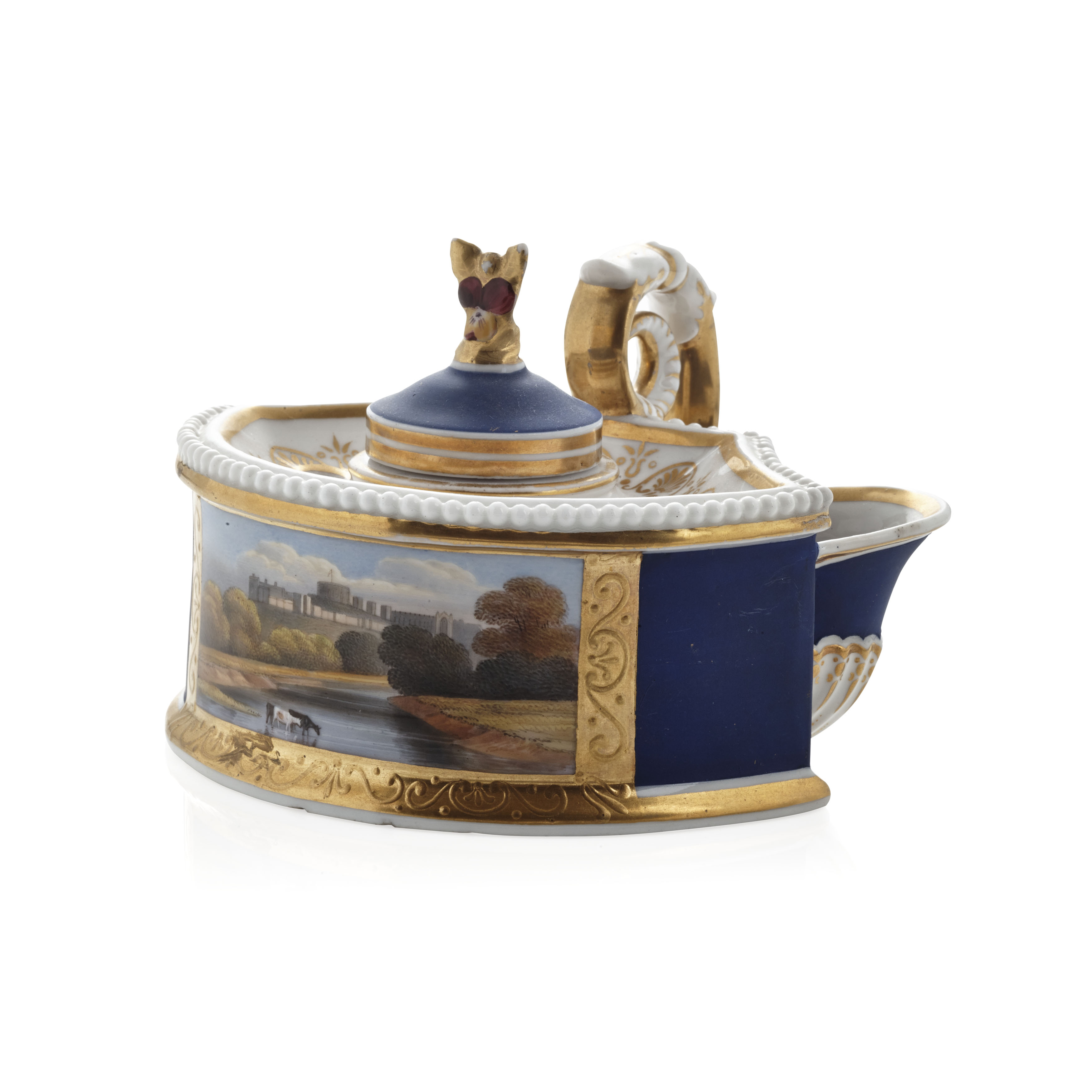 SMALL CHAMBERLAINS WORCESTER PORCELAIN PIN TRAY