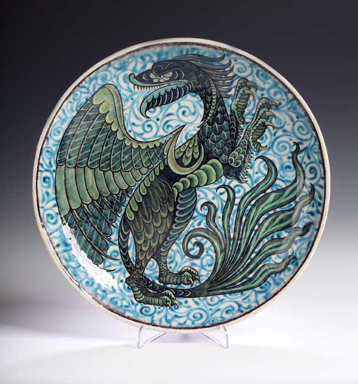 A William de Morgan circular charger,