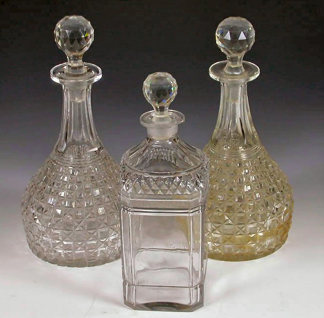 A pair of Victorian decanters