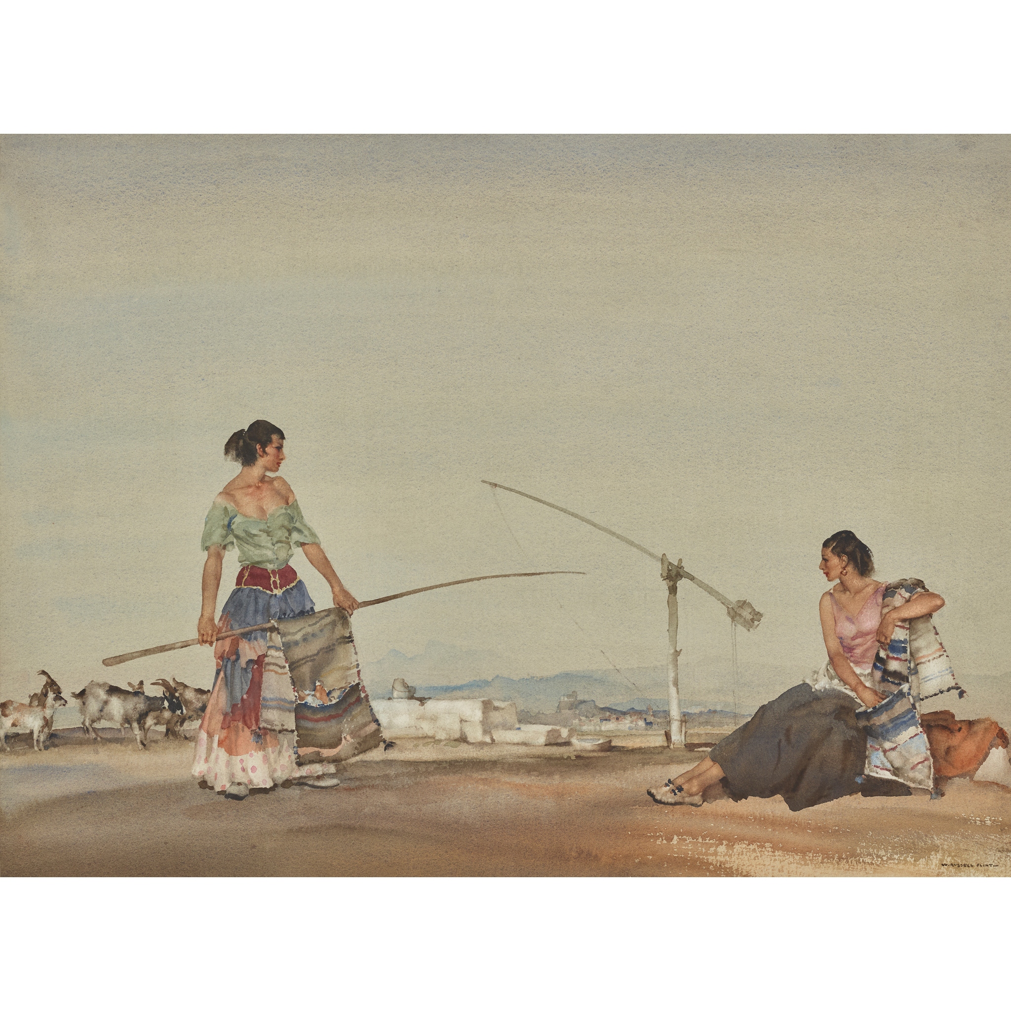 SIR WILLIAM RUSSELL FLINT P.R.A., P.R.W.S., R.S.W., R.O.I., R.E. (SCOTTISH 1880-1969)