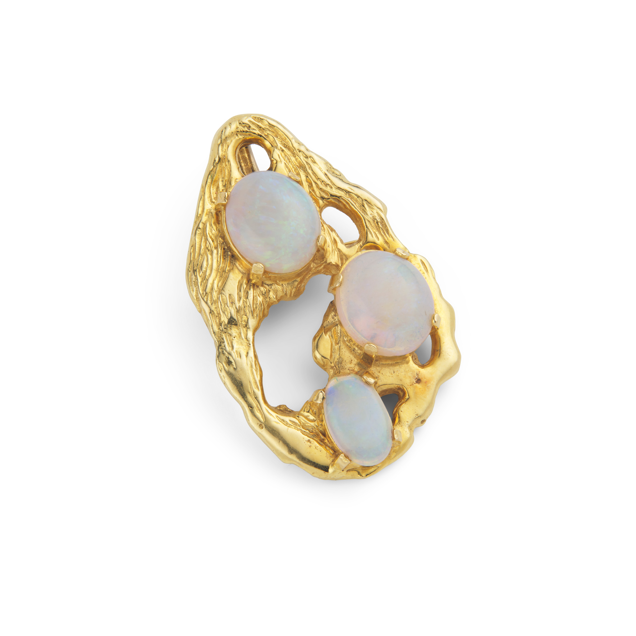 Alan Martin Gard: An opal and gold brooch, 1979
