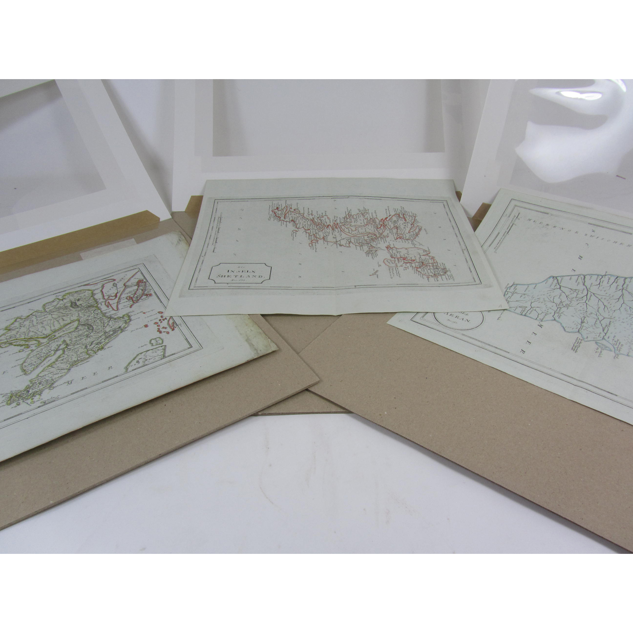 Von Reilly, Franz J.J. - Arran, Shetland, Mull, Barra, Lewis & Uist - 6 maps