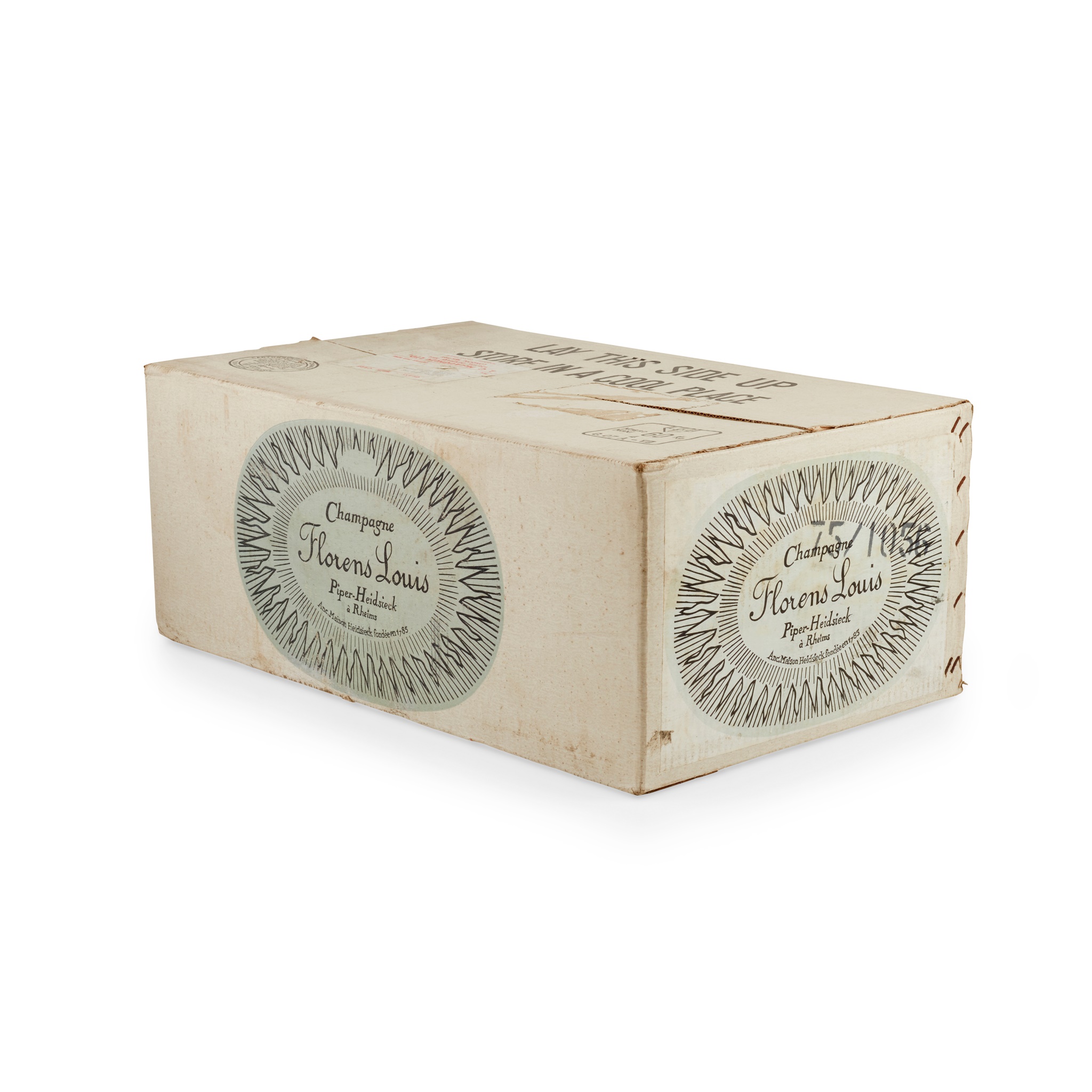 A case of twelve bottles of Champagne