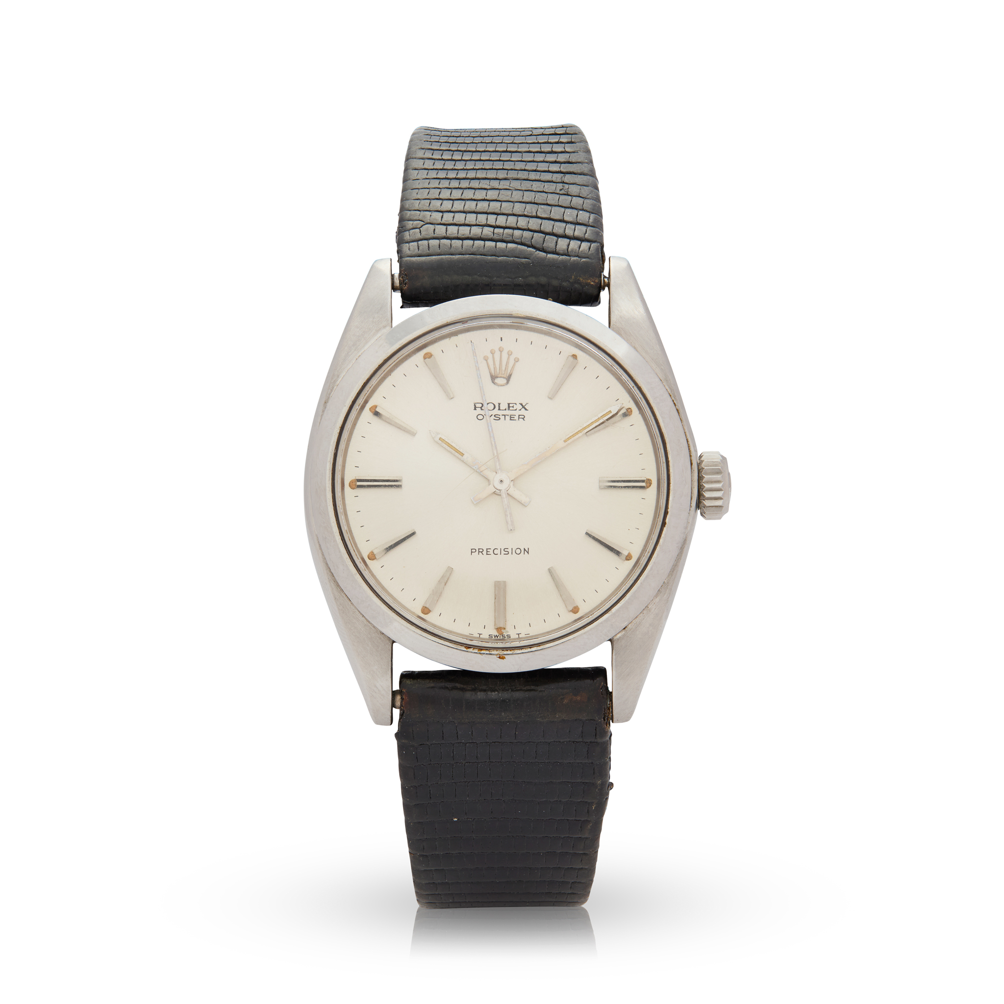 Rolex. A stainless steel mechanical wristwatch