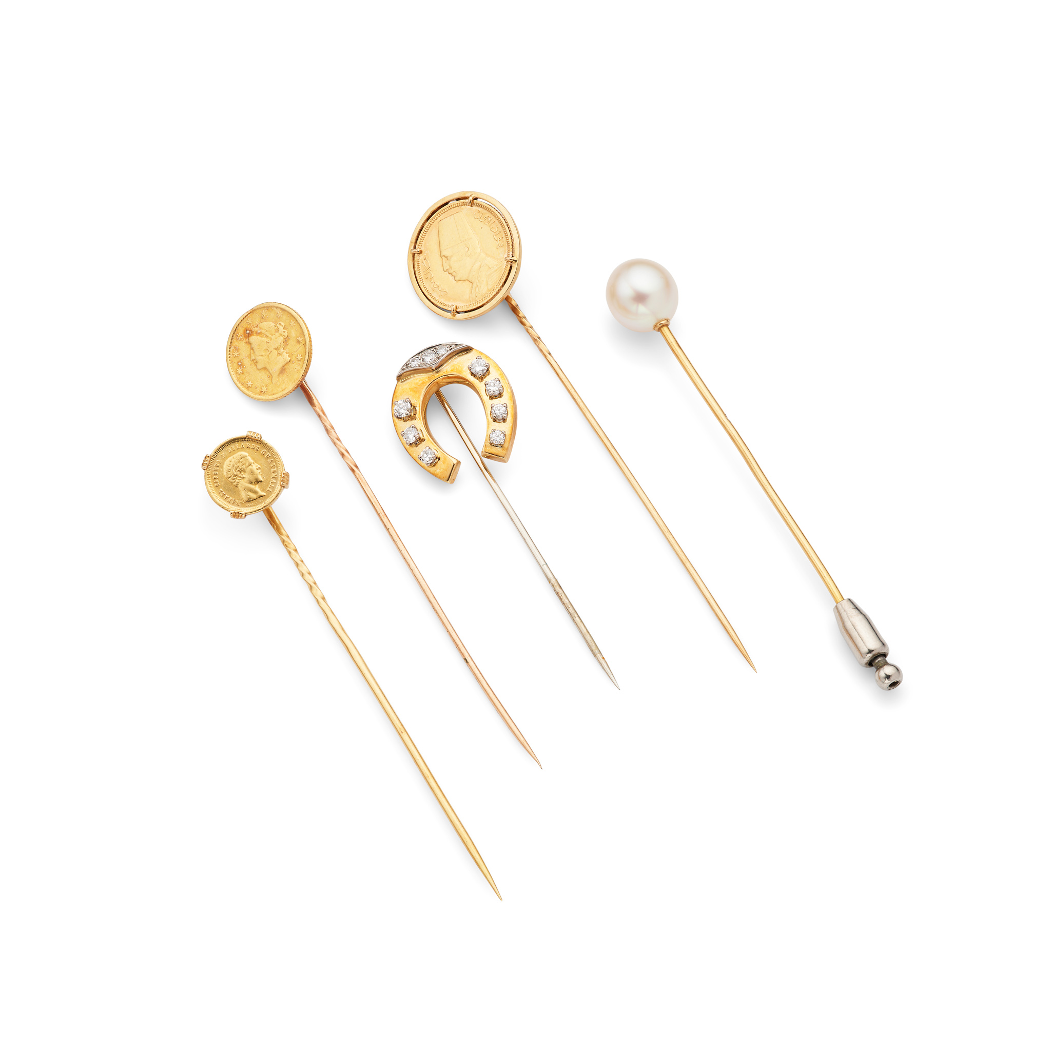 A small collection of stick pins