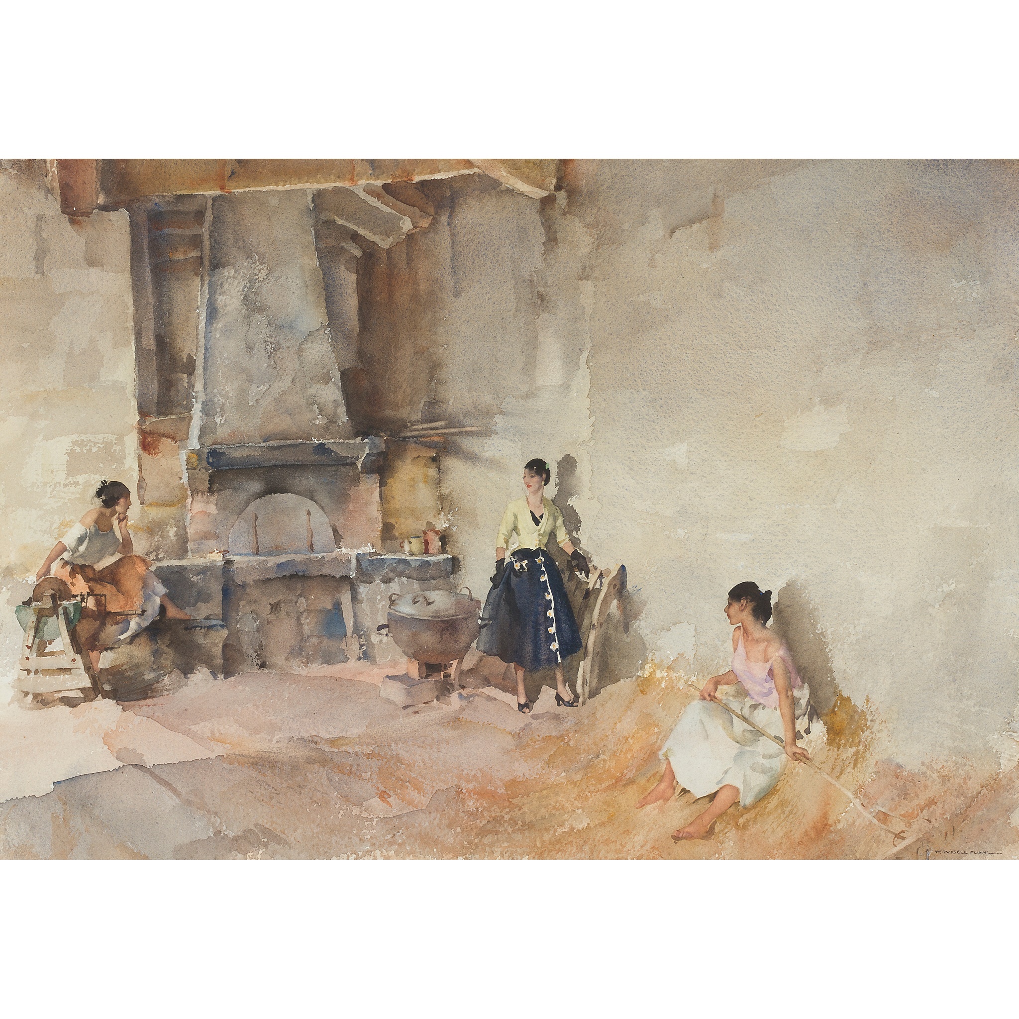 SIR WILLIAM RUSSELL FLINT P.R.A., P.R.W.S., R.S.W., R.O.I., R.E. (SCOTTISH 1880-1969)