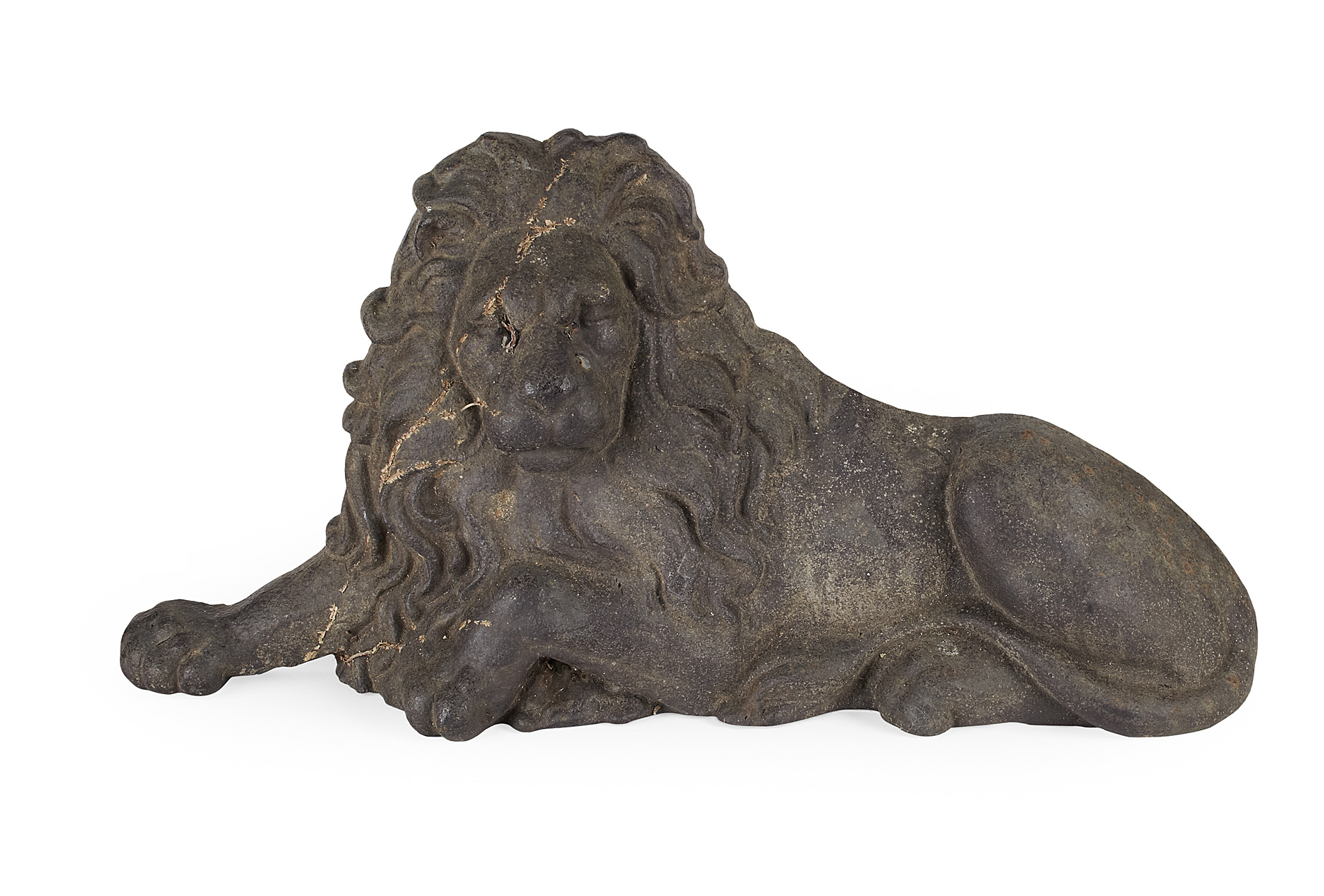 PAIR OF CAST IRON 'ROYAL ARMS' LION AND UNICORN DOOR-STOPS IN THE MANNER OF JOHN CRAWLEY OF SHEFFIELD