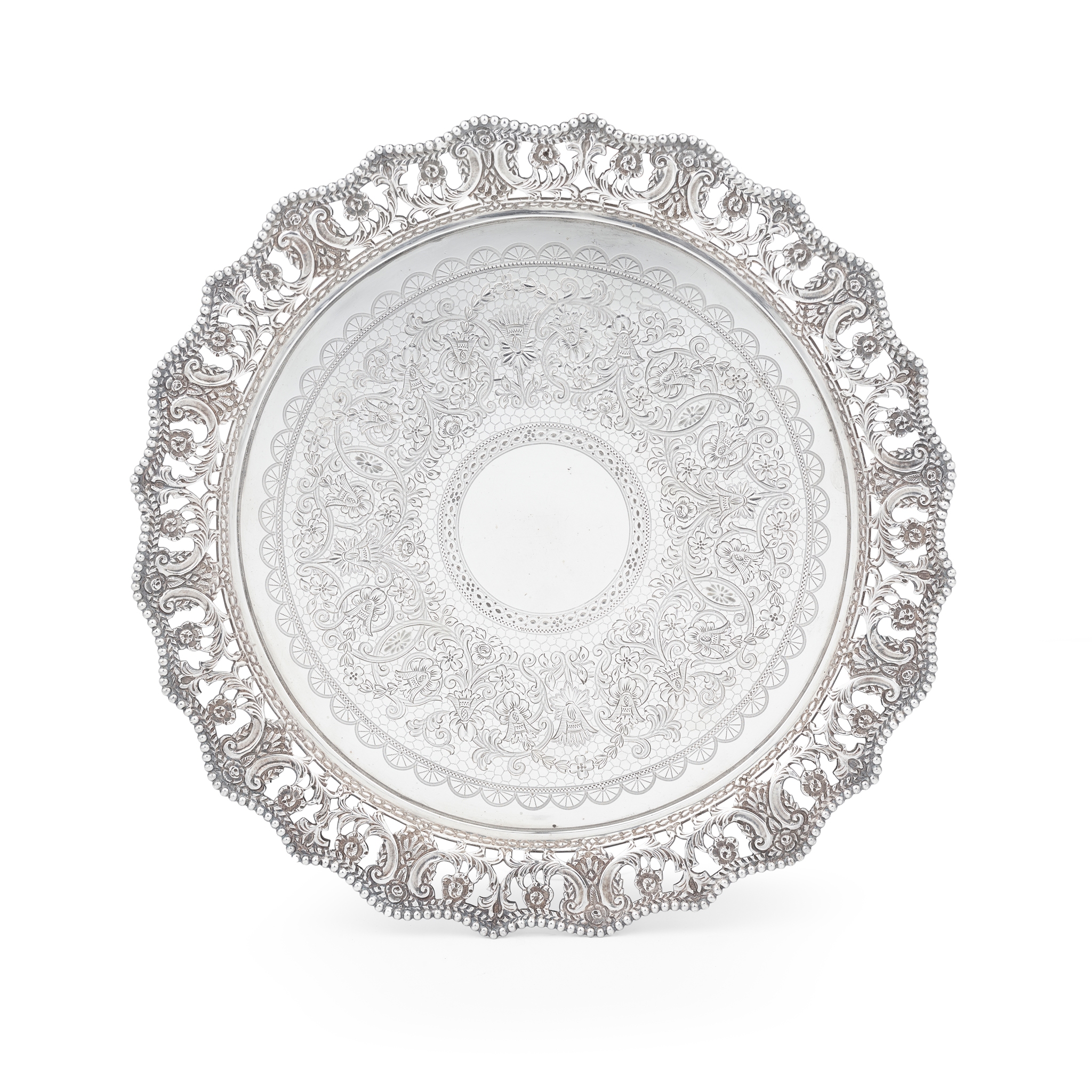A LATE VICTORIAN SALVER