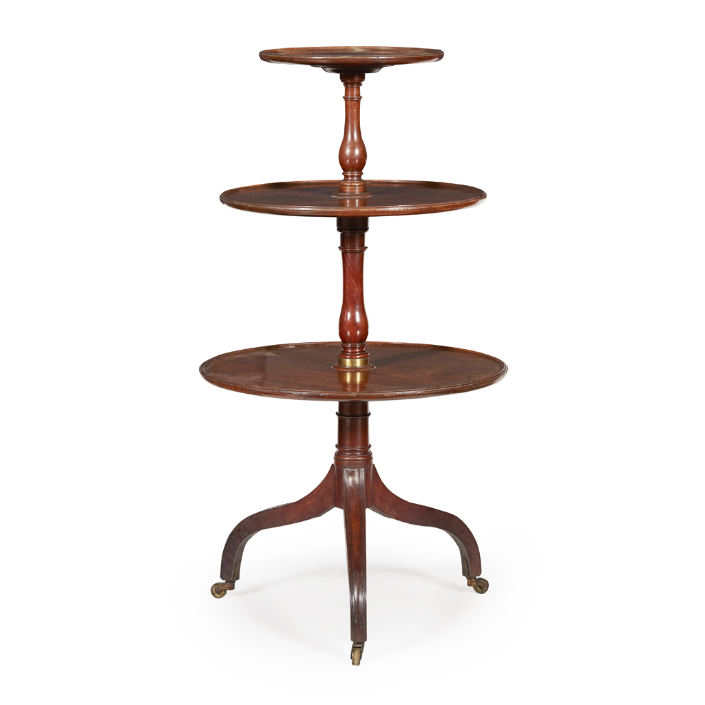 GEORGE III MAHOGANY DUMBWAITER